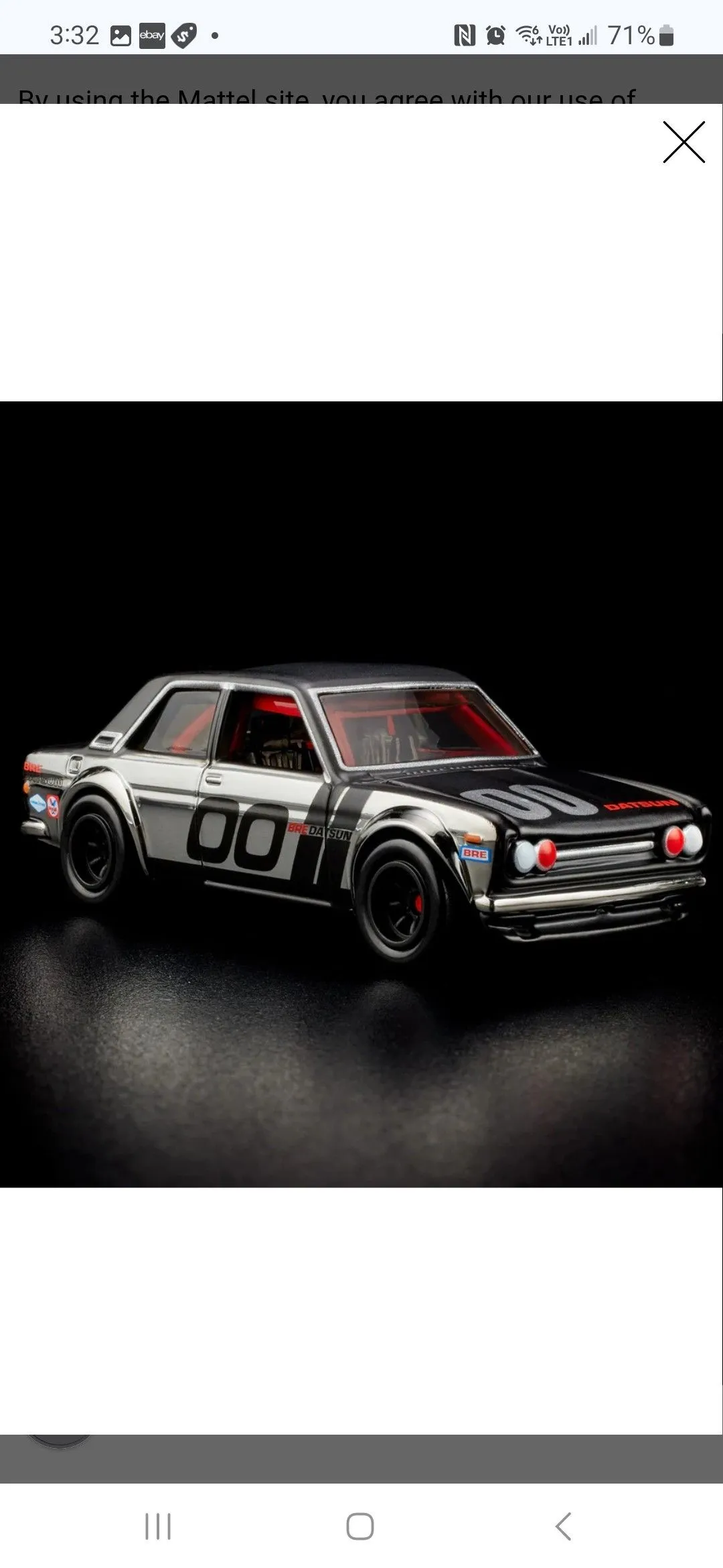 Product image for Hot Wheels RLC '71 BRE Datsun 510