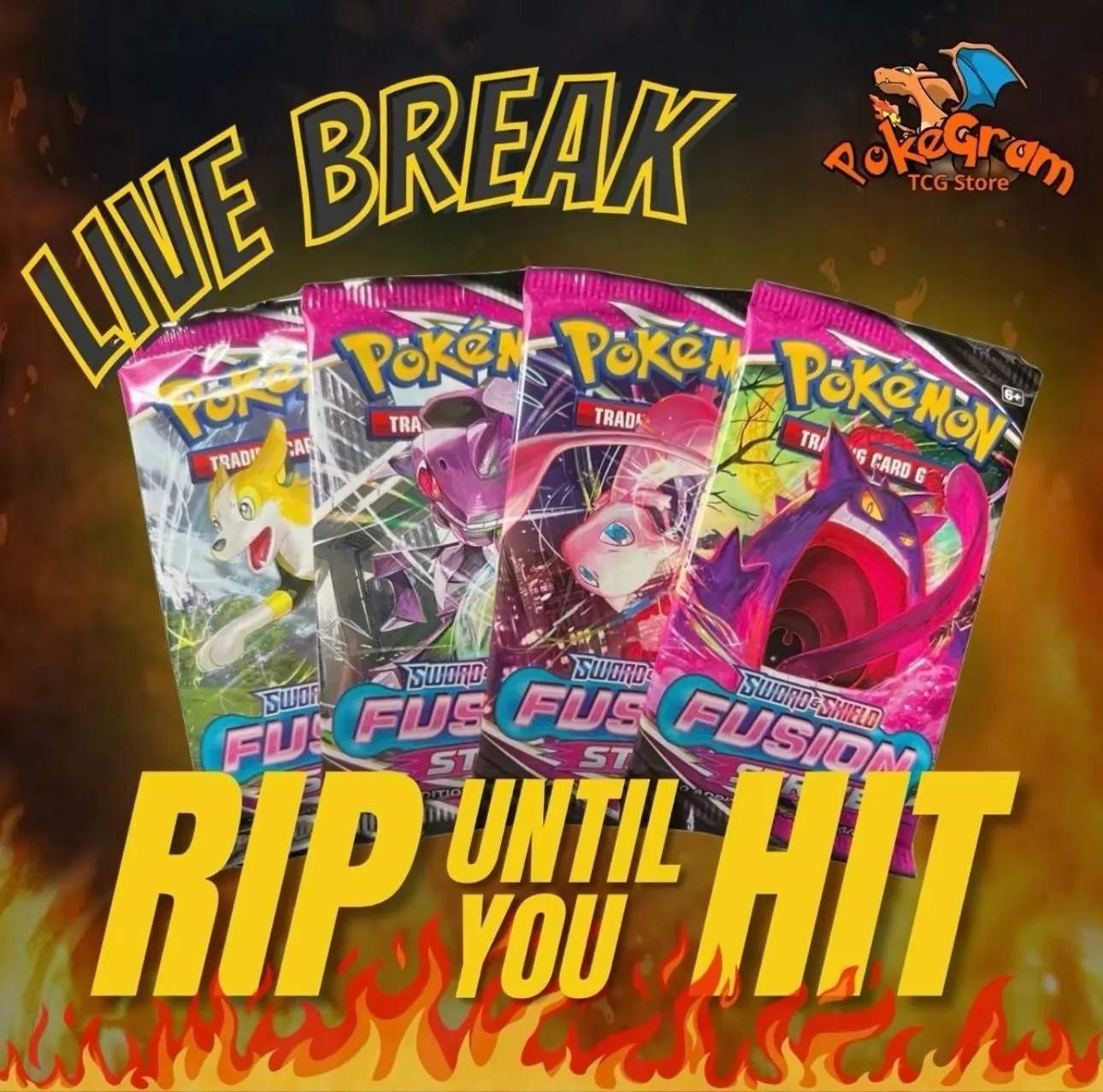 Product image for Fusion Strike Rip Until Vmax Or Better (7 Pack Minimum)
