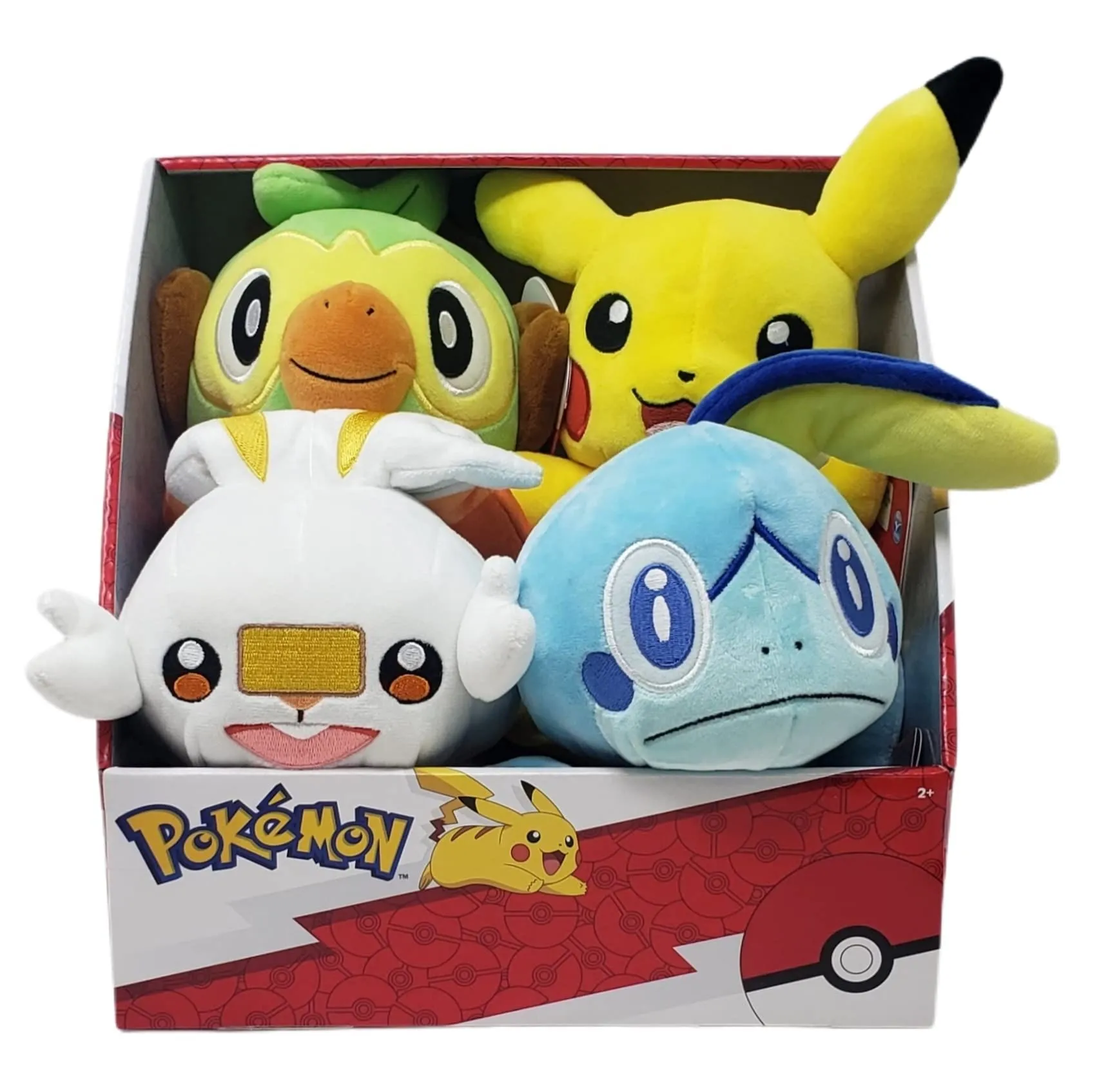 Product image for Pokemon Plushies Galar Region Starters and Pikachu Bundle