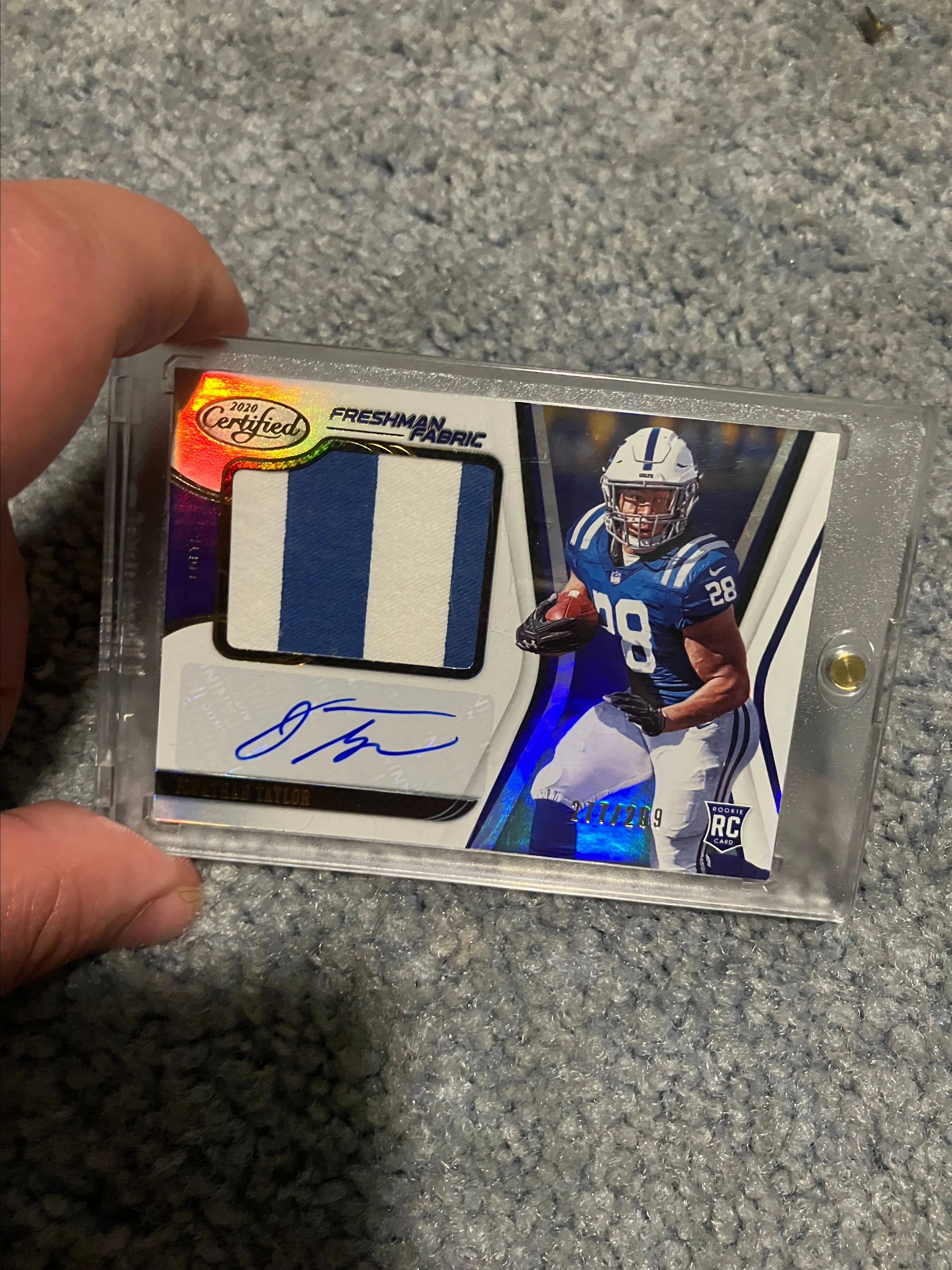 Product image for j taylor colts rpa /299