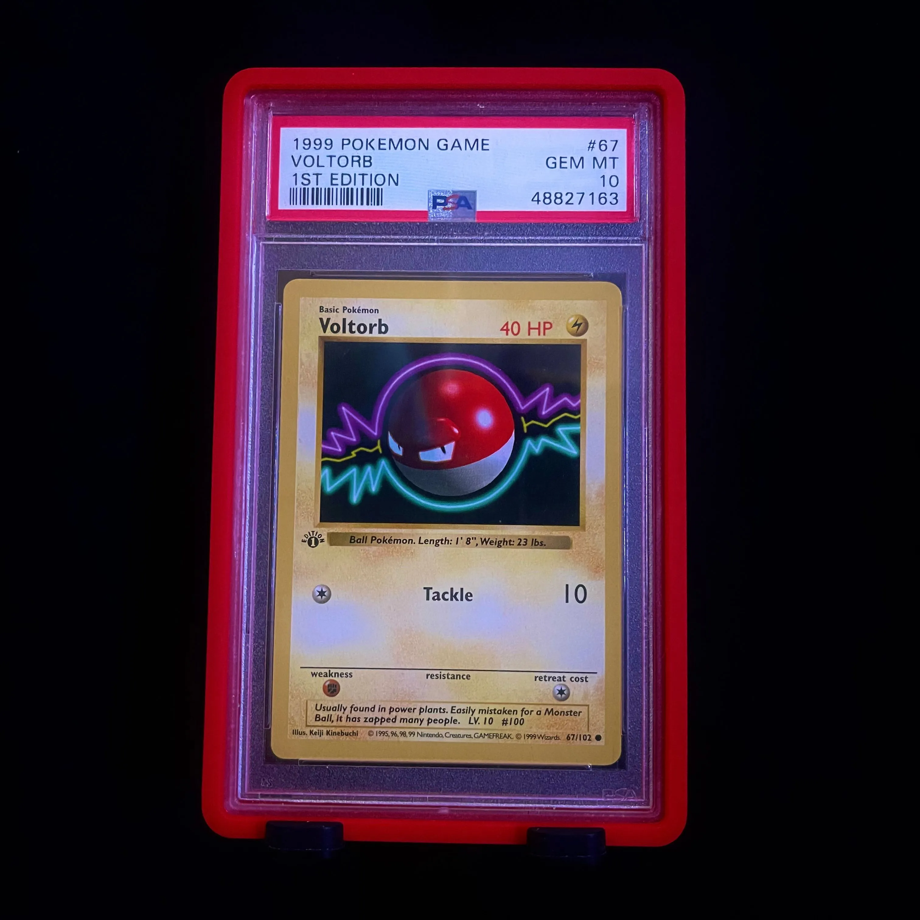Product image for PSA 10 - 1st Ed Voltorb - Base Set