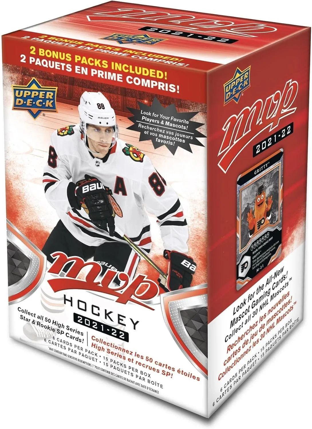 Product image for 2021/22 Upper Deck MVP NHL Hockey BLASTER box (15 pks/bx)