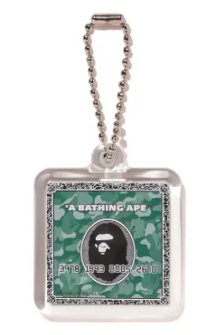 Product image for Accessory - Bape Card Keychain Green Camo