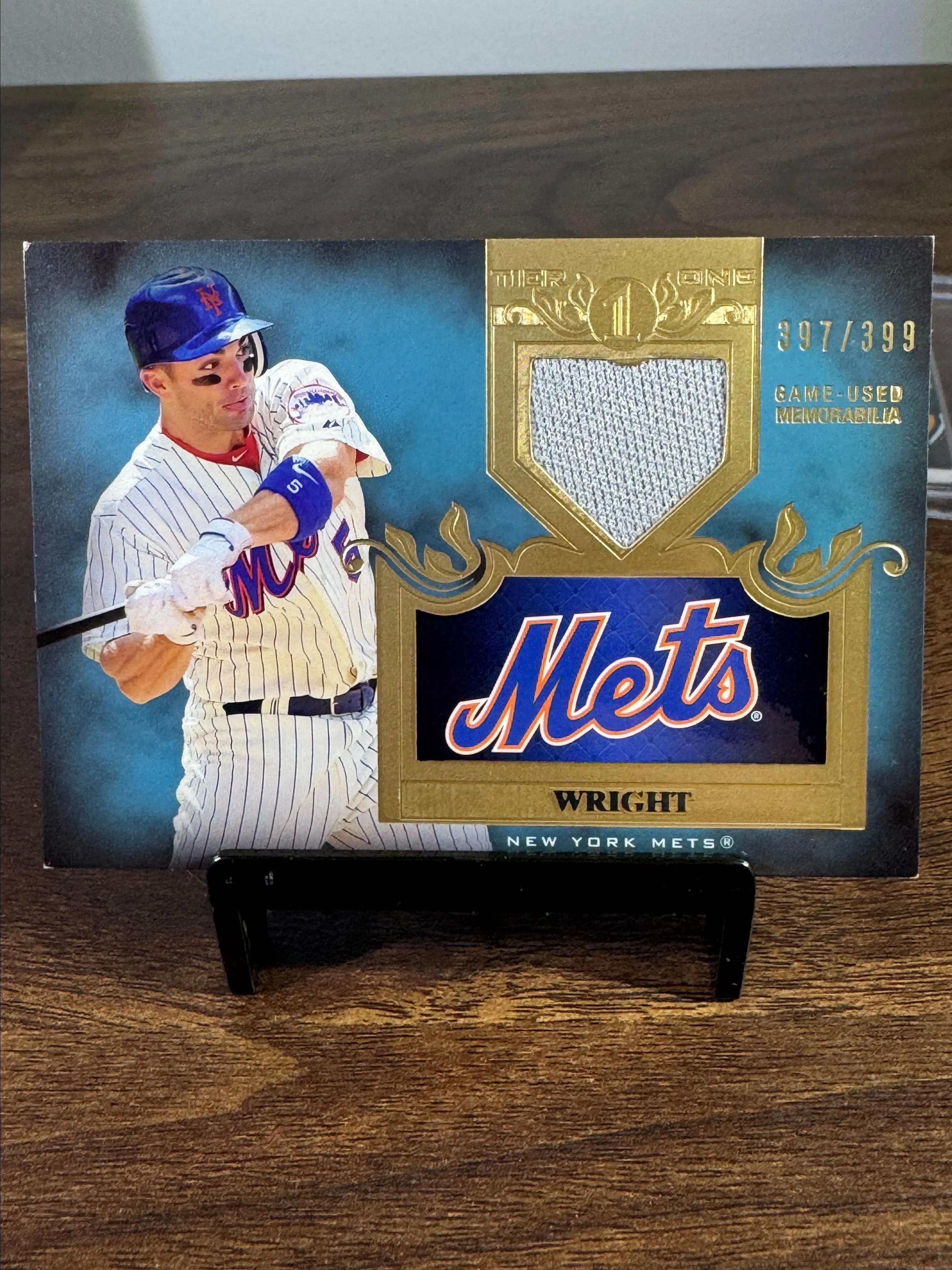 Product image for David Wright New York Mets Patch 2011 Topps Tier 1 /399