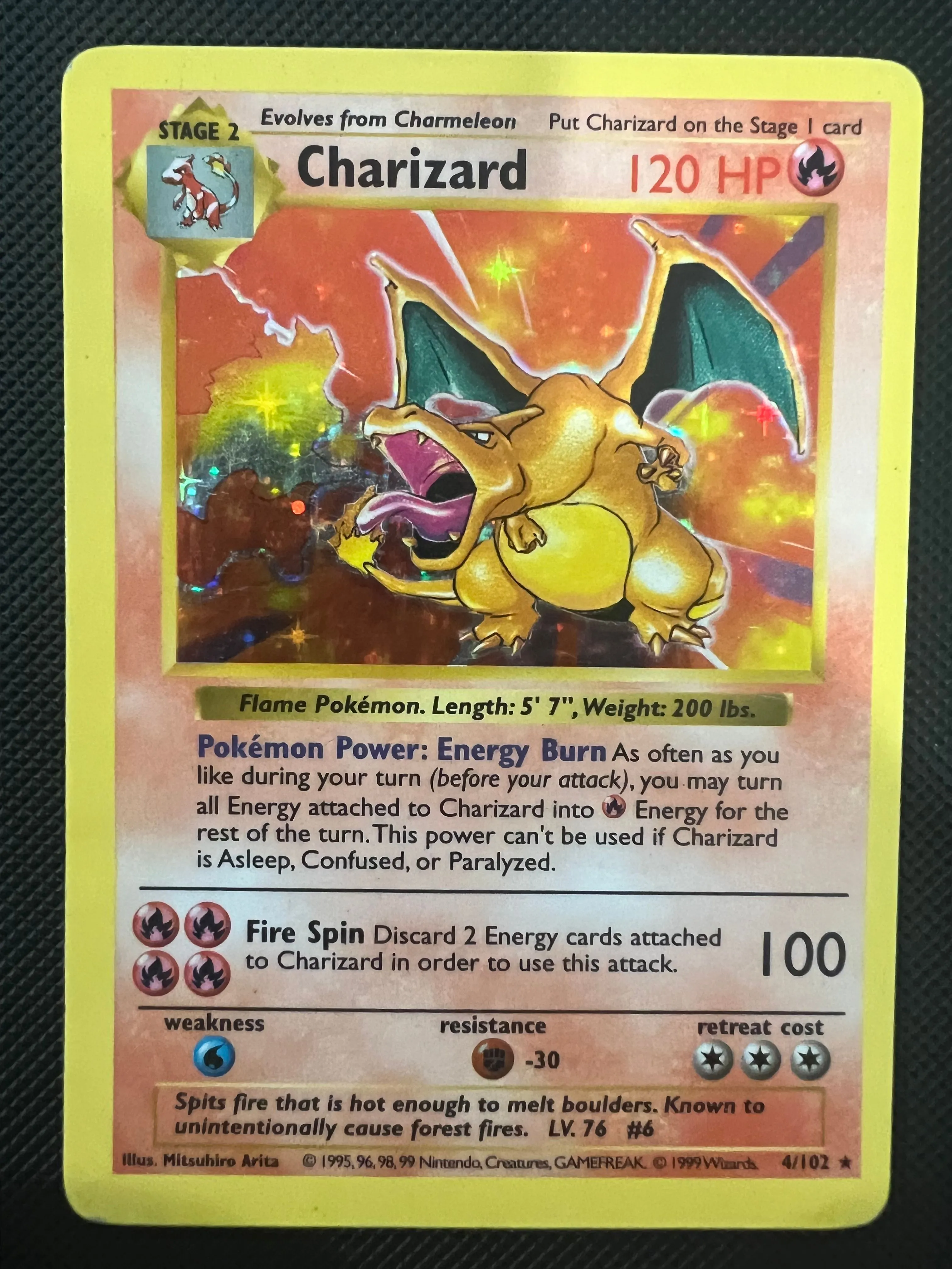 1999 Pokemon Base Set Charizard Shadowless Holo Rare #4/102  Whatnot:  Shop, Sell, Connect
