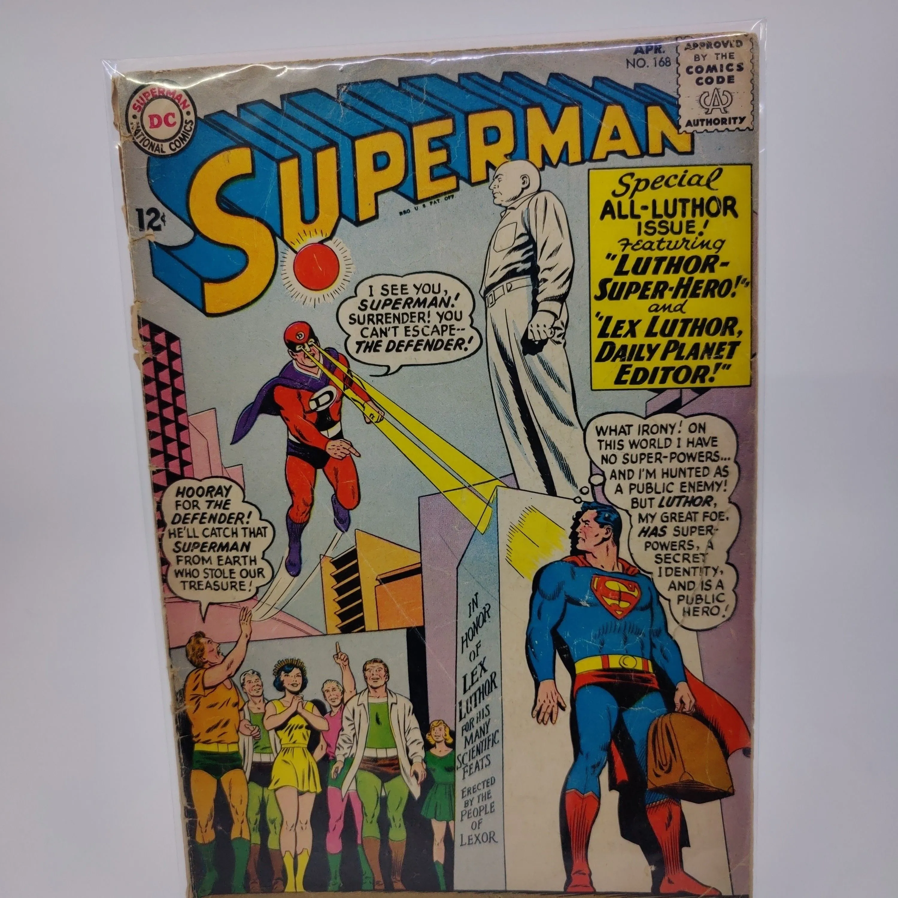 Product image for Comic Book - Superman #168 - Lex Luthor Takes Center Stage! 🌟📰
