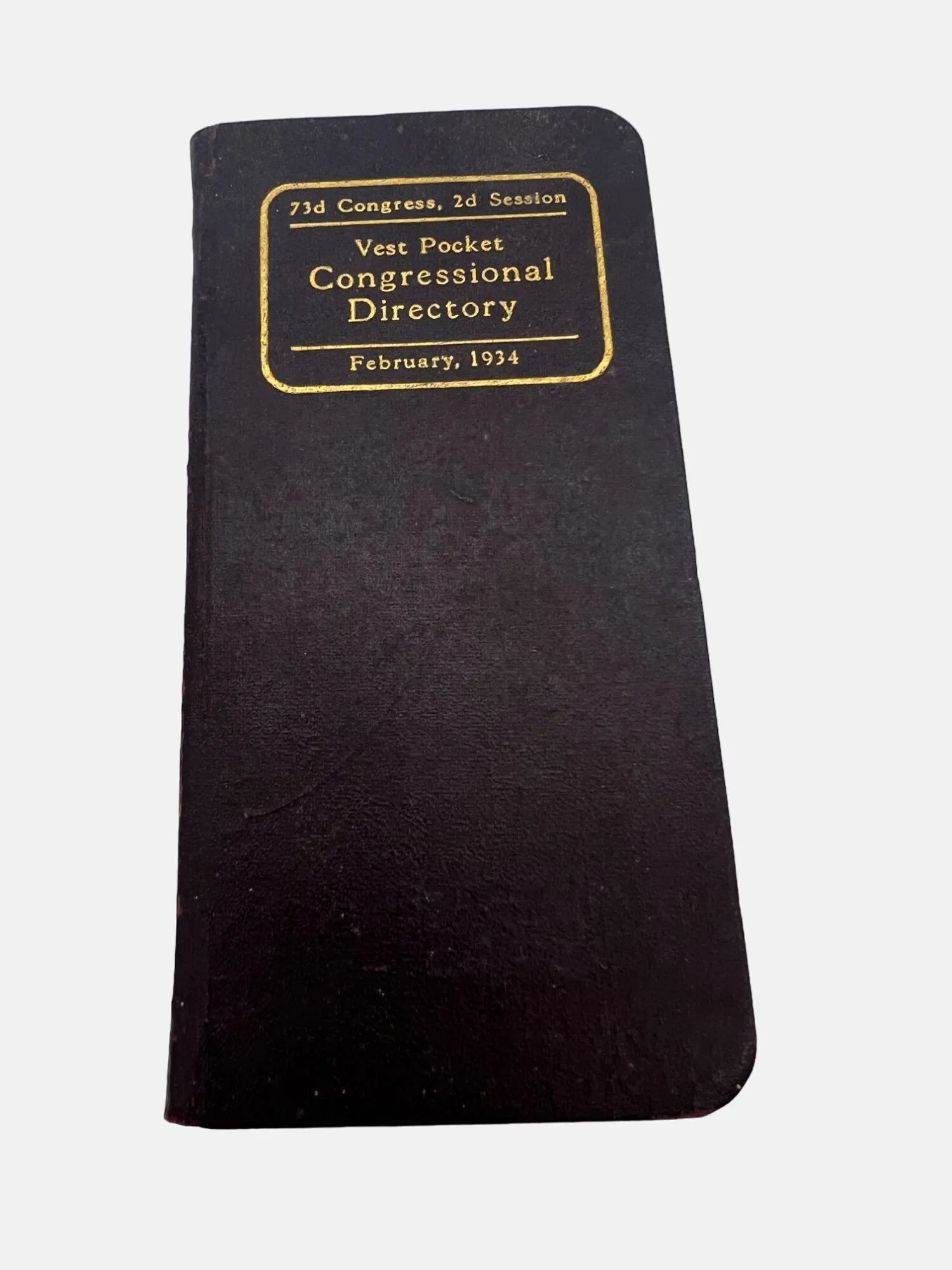 Product image for 1934 Vest Pocket Congressional Directory Book 73rd Congress United States