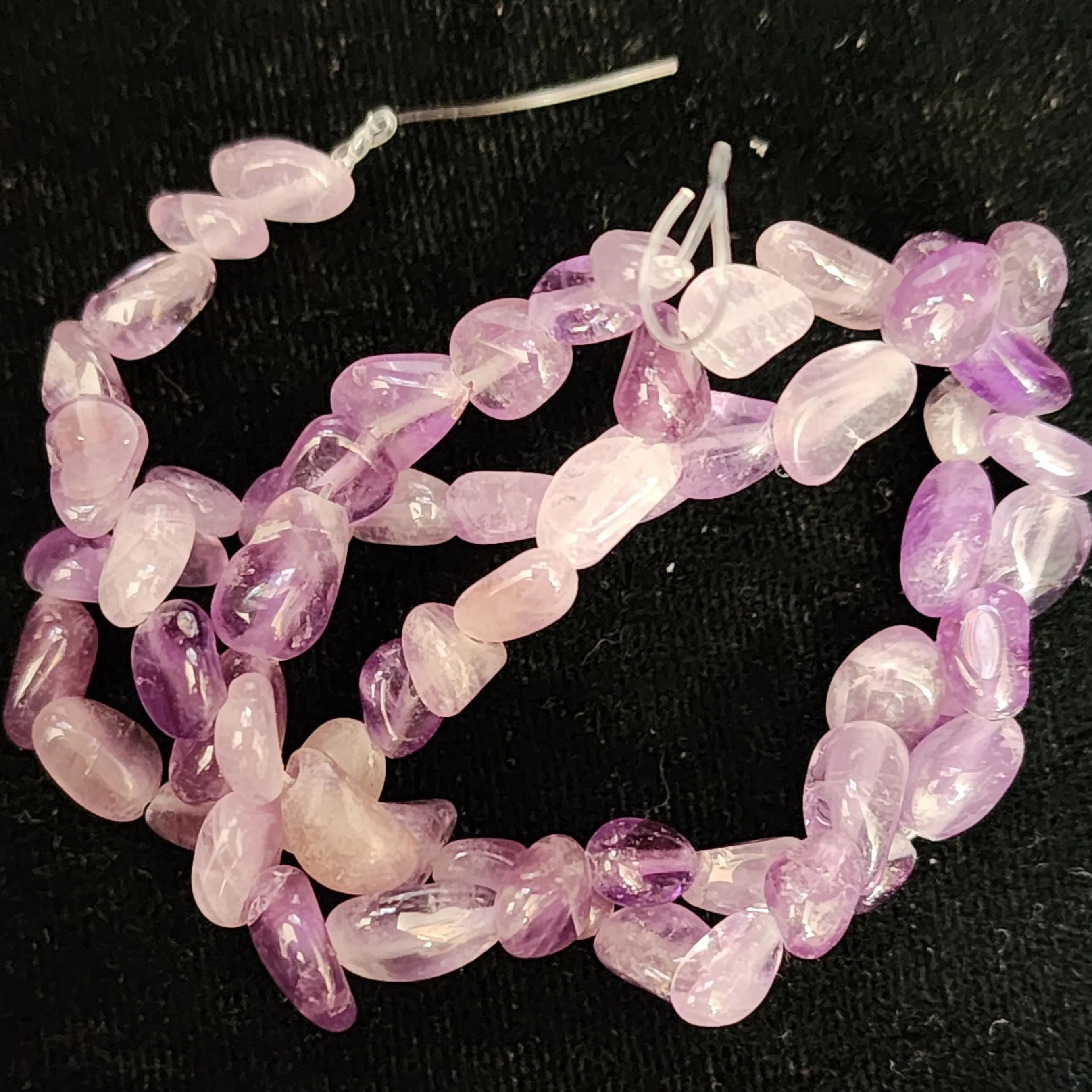 Product image for #07F: Amethyst Mini Tumbled Nugget Beads, 4-6mm