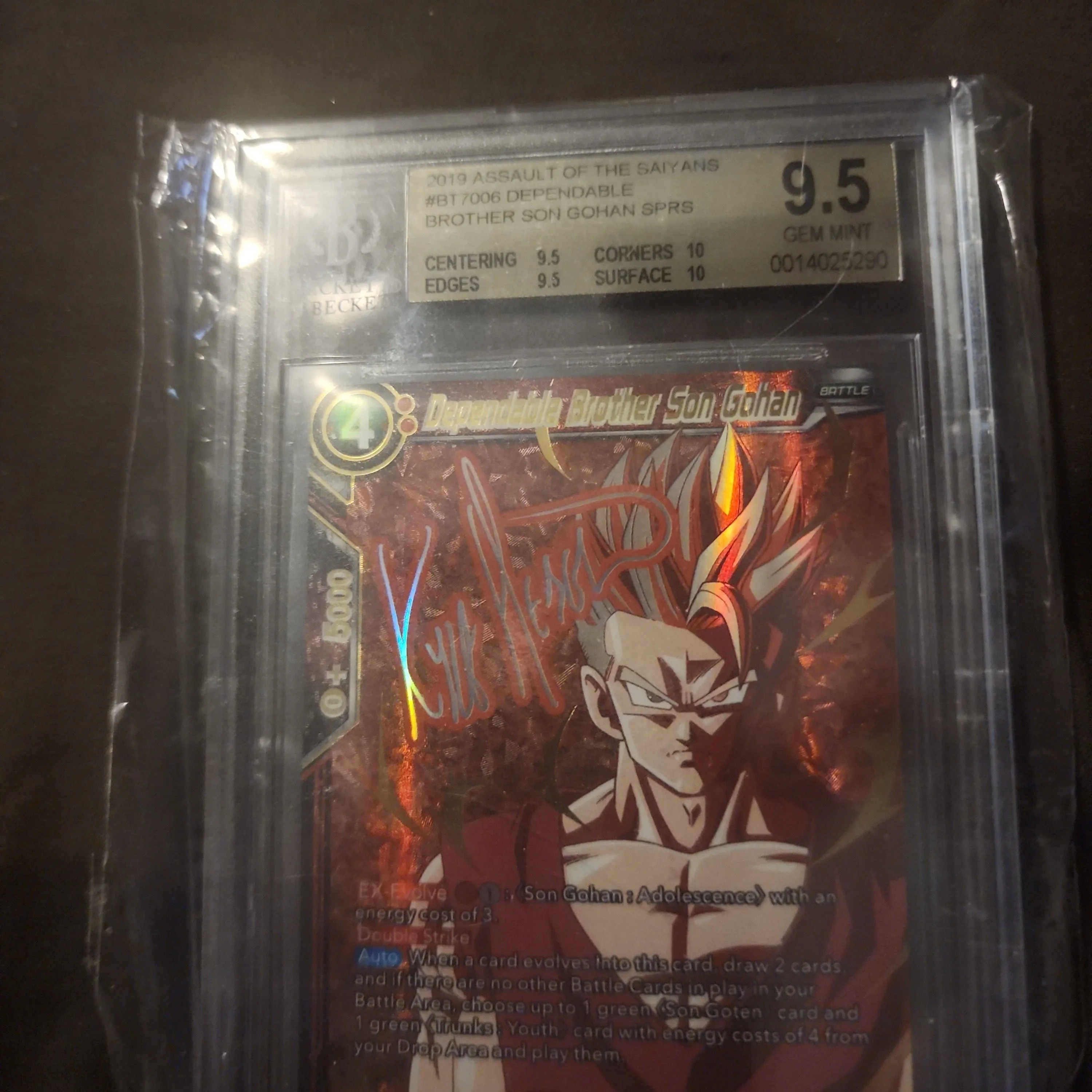 Product image for 2019 Dragon Ball Super Dependable Brother Son Gohan BT7-006 SPR-S  - bgs 9.5