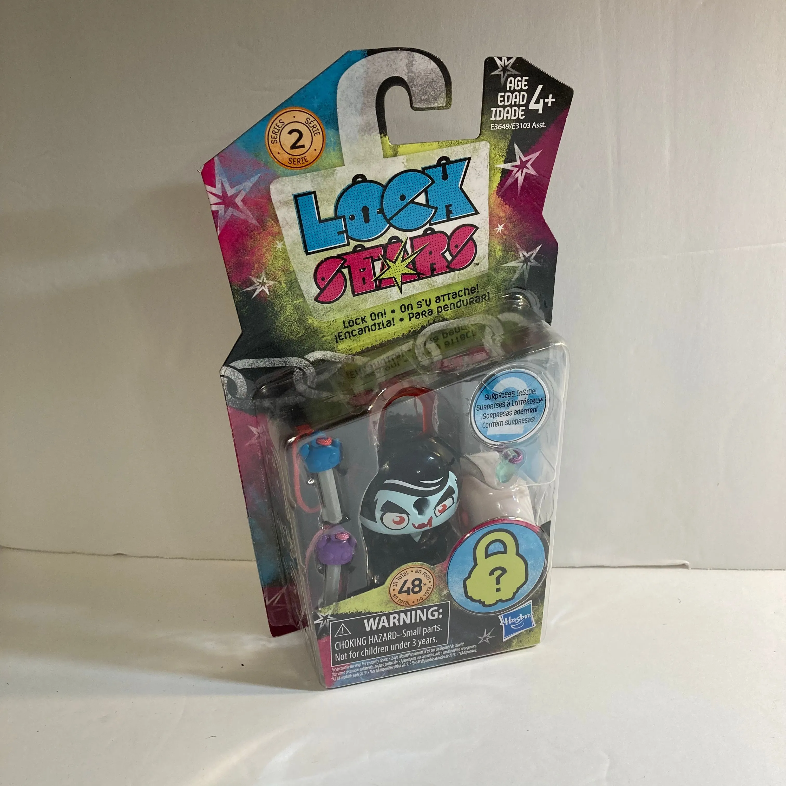 Product image for Hasbro Lock Stars Figure Vampire Bat Boy Series 2 NEW Backpack Clip Charm
