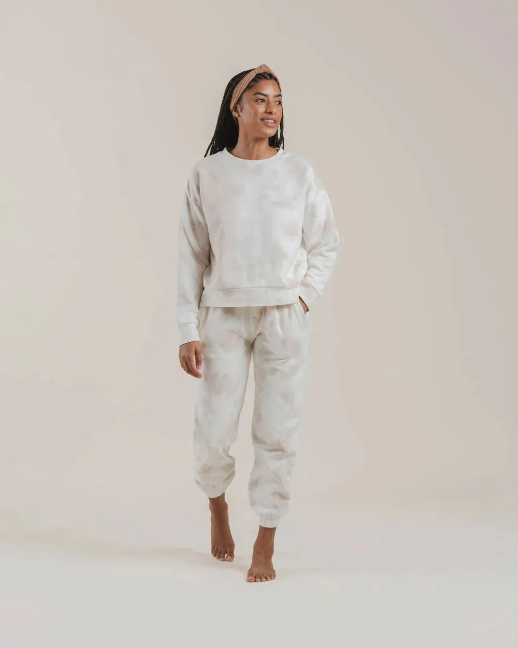 Product image for Rylee+Cru Women's Jogger Pant in Shell Tie Dye