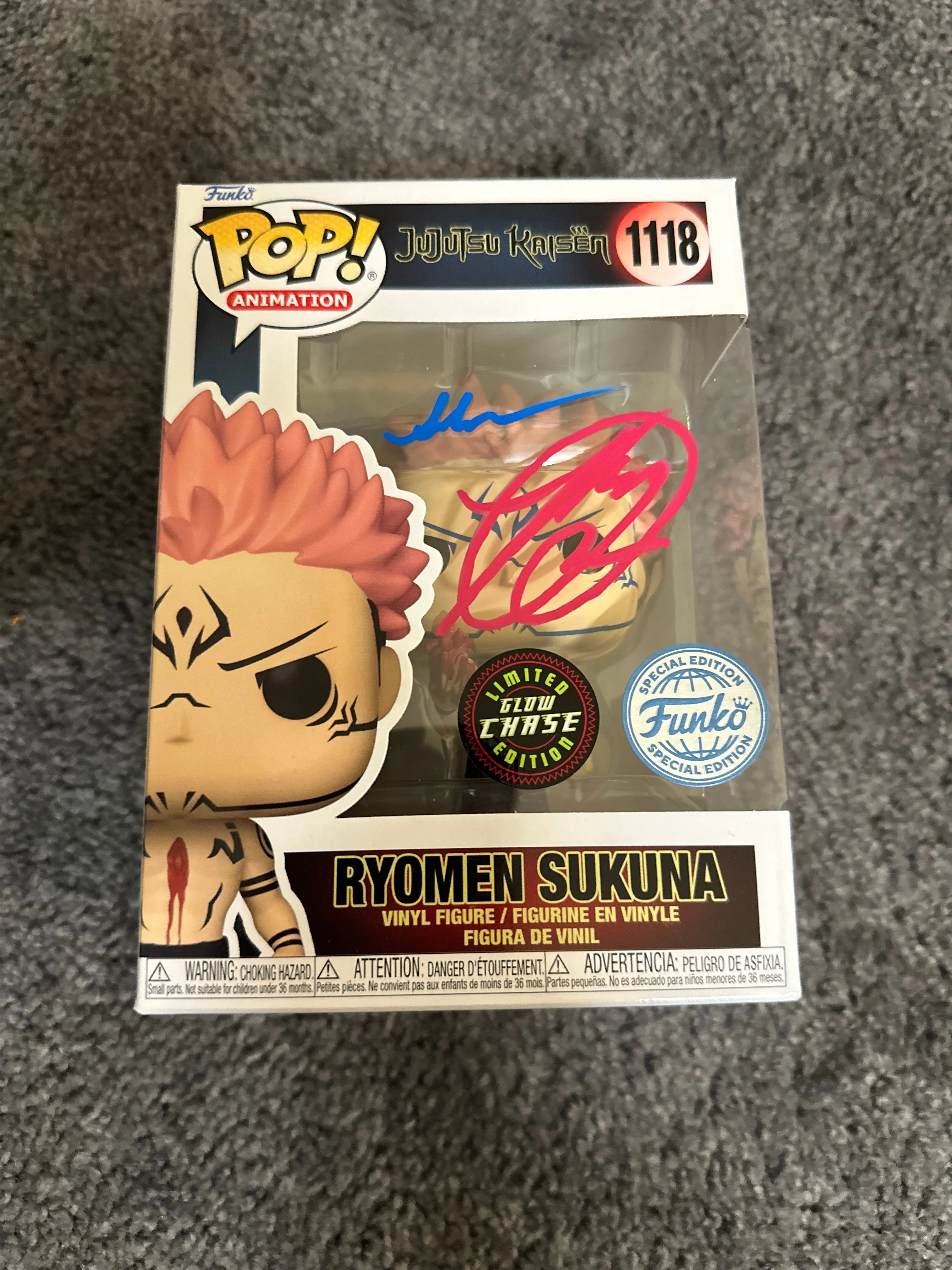 Product image for Ryomen Sukuna Funko Pop 1118 Glow In The Dark Chase