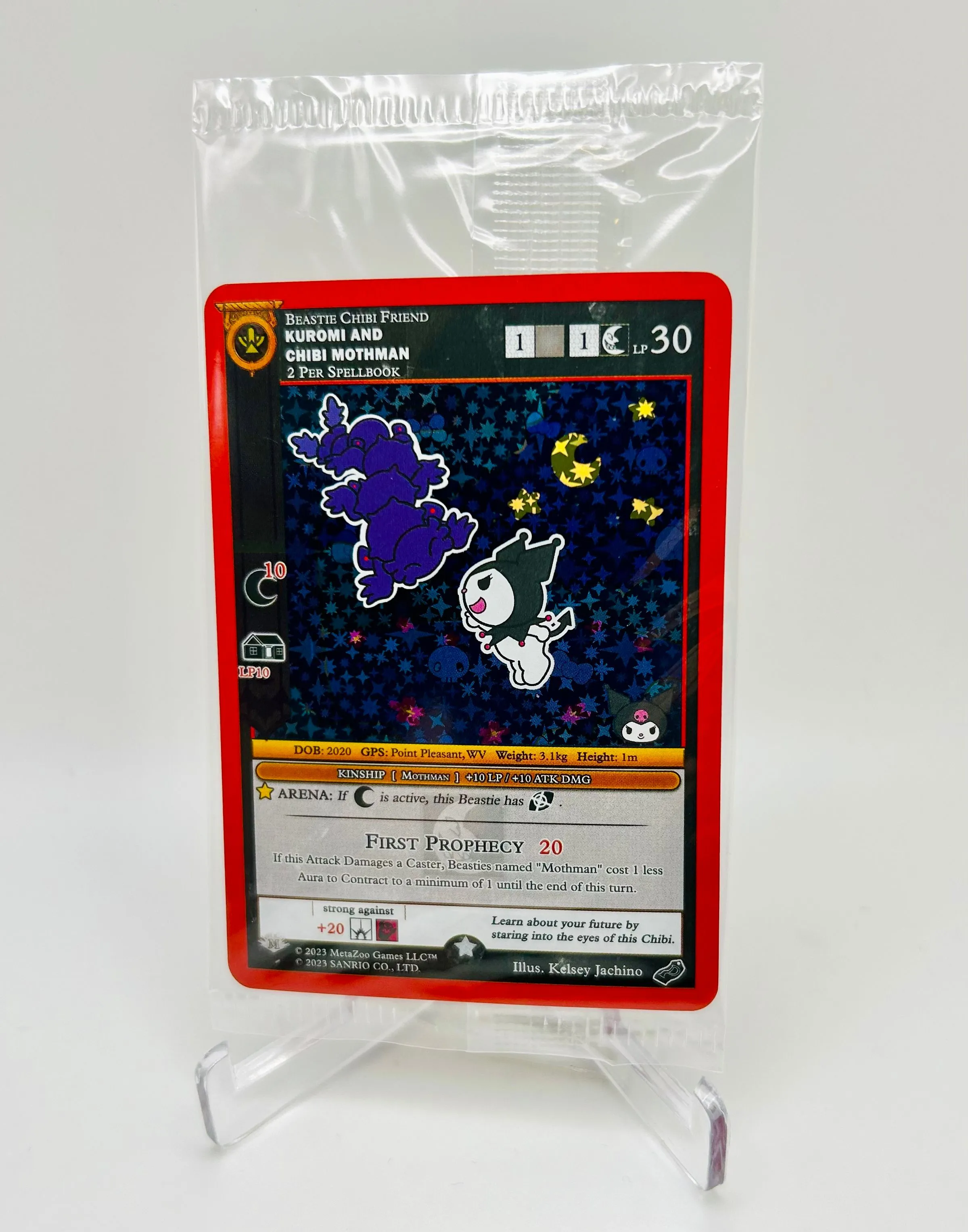 Product image for Kuromi's Cryptid Carnival Big Box Blister Kuromi and Chibi Mothman Promo Single