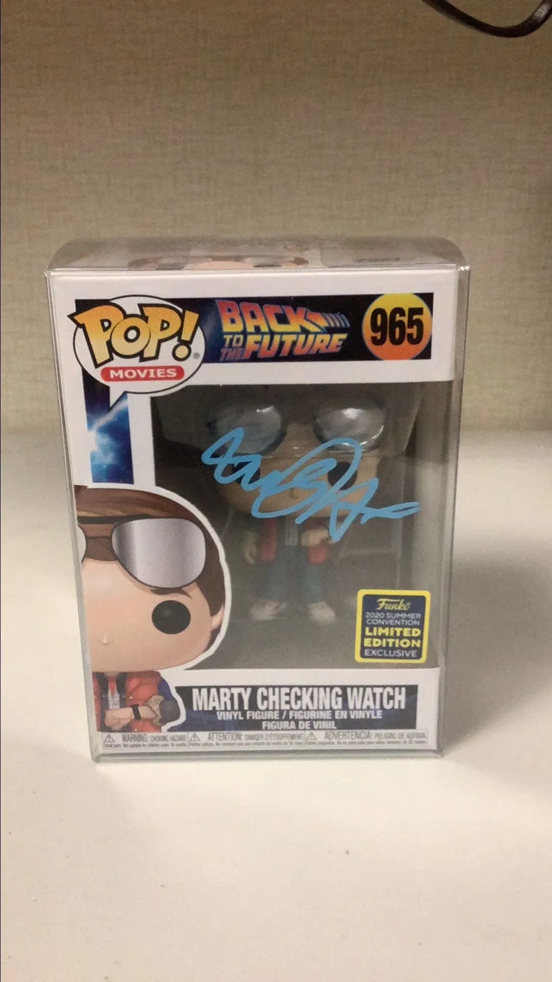 Product image for Marty Checking Watch Funko 965 Signed JSA Certified 2020 Summer Convention Limited Edition