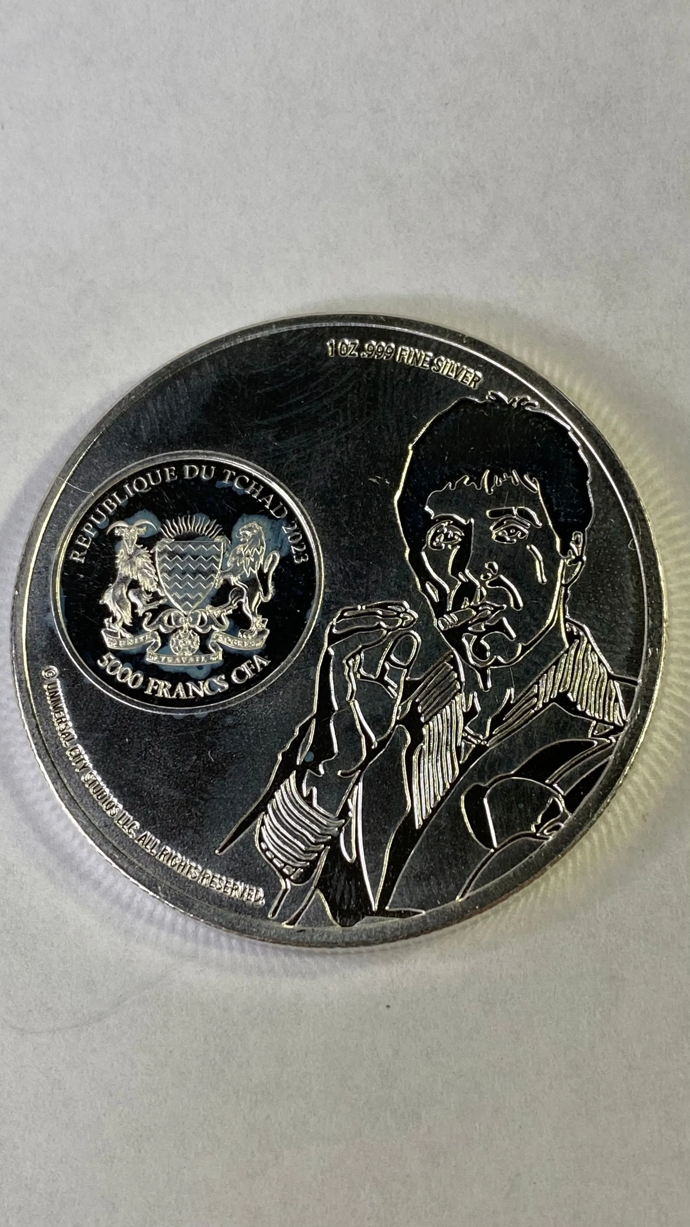 Product image for 2023 Scarface 40th Anniv. 1 Oz 0.999 Silver Chad Coin 5000 Francs