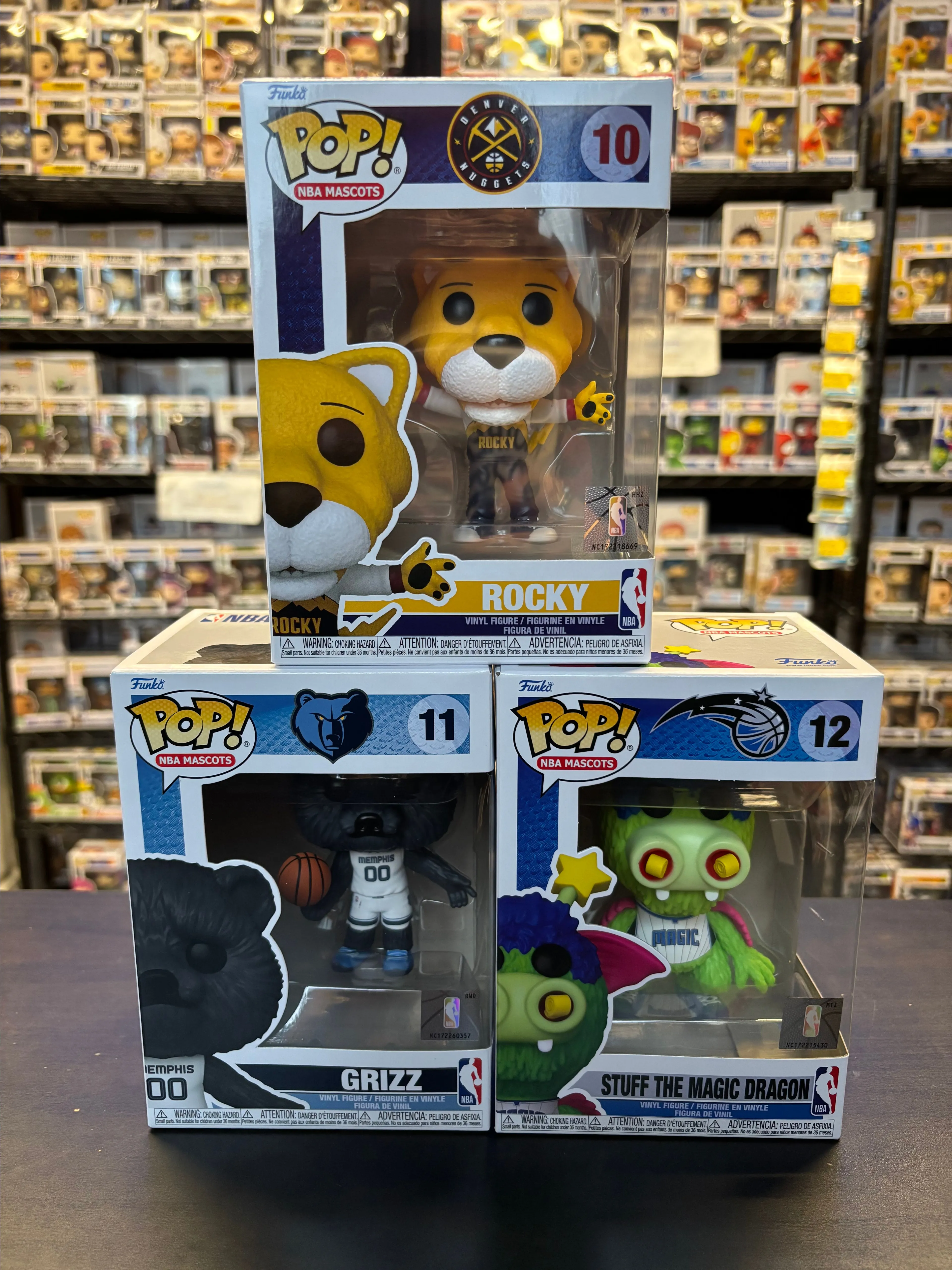 Product image for Funko Pop NBA Mascots Set Of 3 Pops