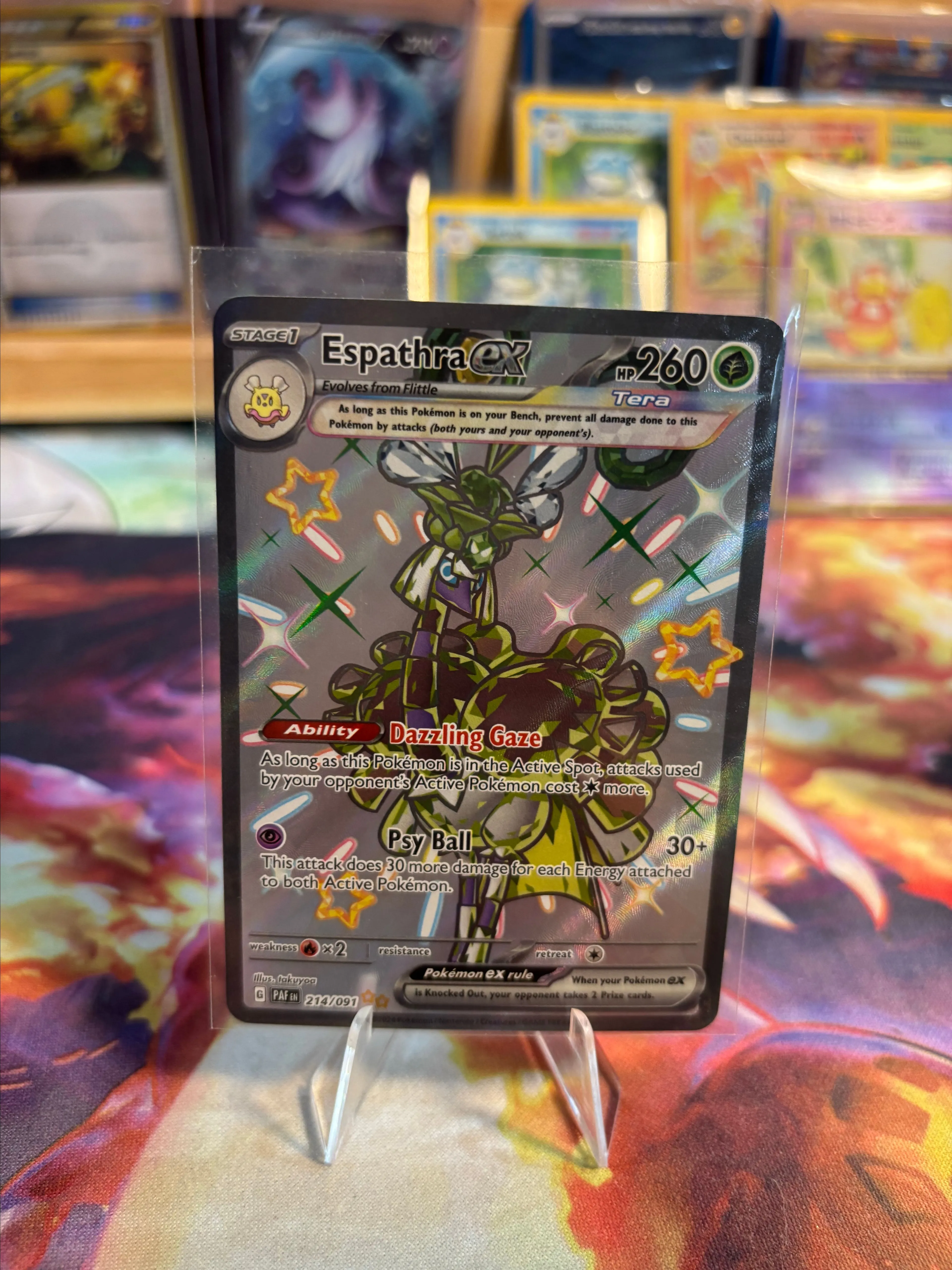 espathra pokemon card shiny PSA 10 Espathra ex SV4a #323 Shiny Treasure ex Pokemon card – GorillaTCG