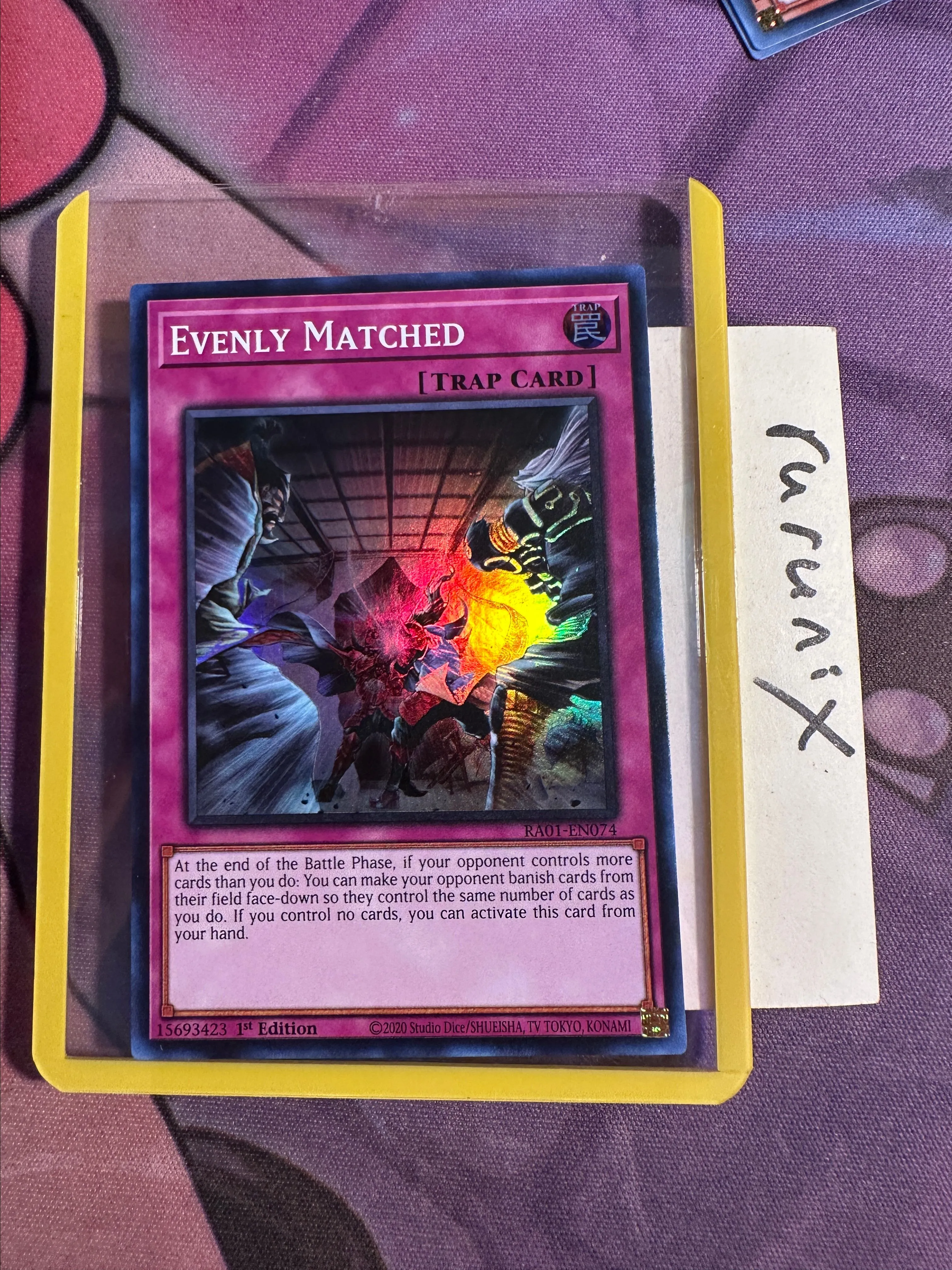 yugioh card evenly matched MP18-EN154 1st Edition  Empire If you control no cards Is Evenly Matched considered as