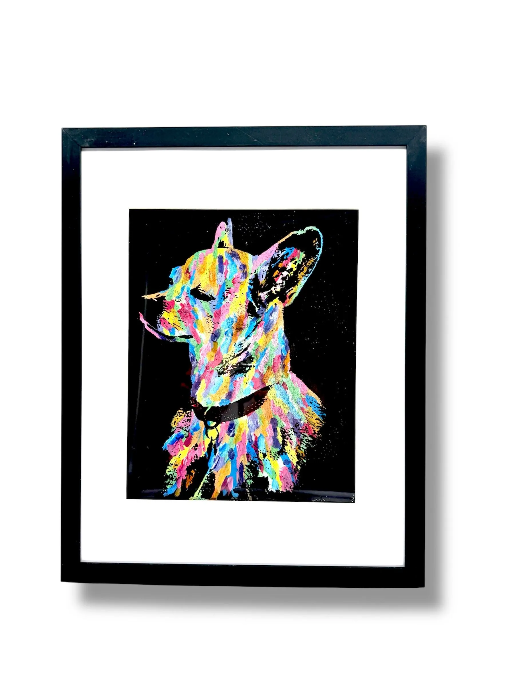 Product image for Custom Pet Portrait All The Colors 8x10 Acrylic
