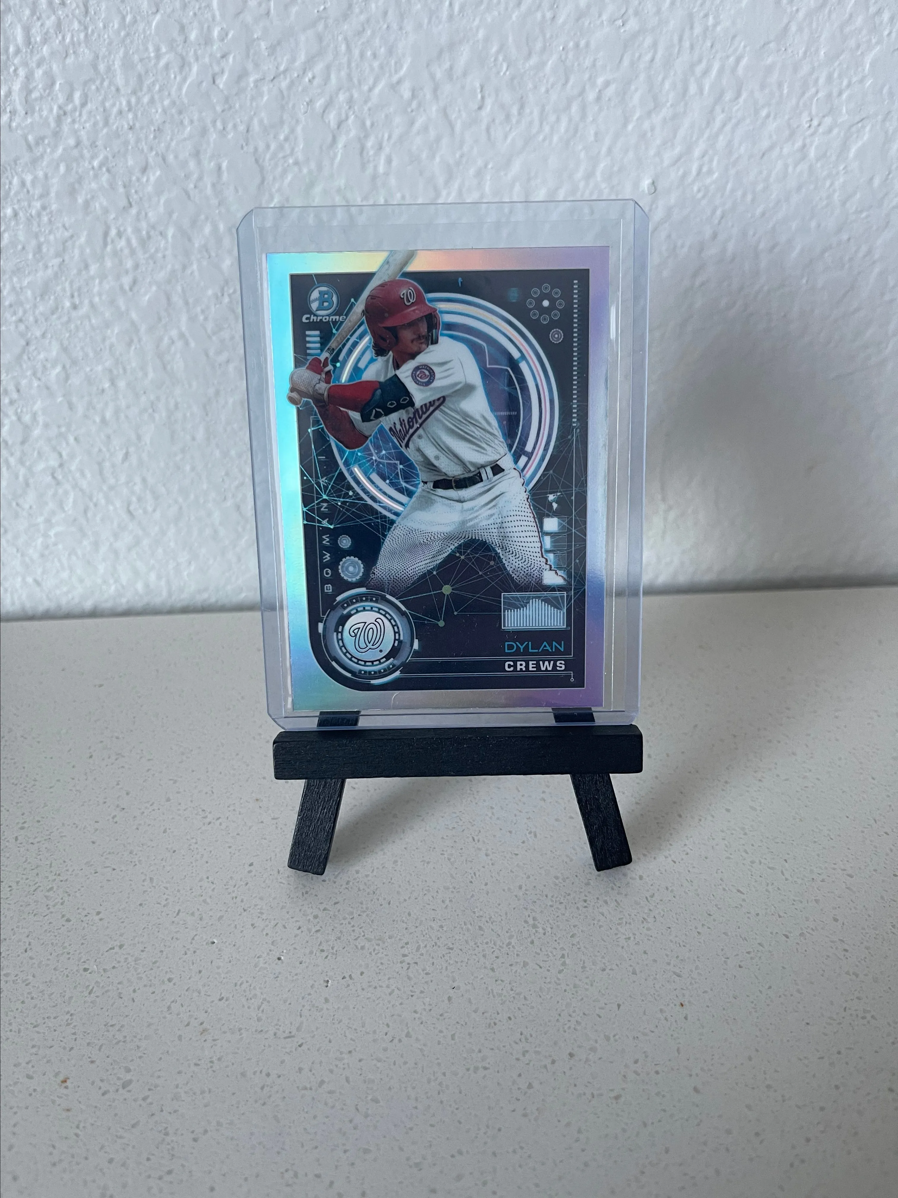 Product image for DYLAN CREWS 2024 Bowman Chrome AI Washington Nationals