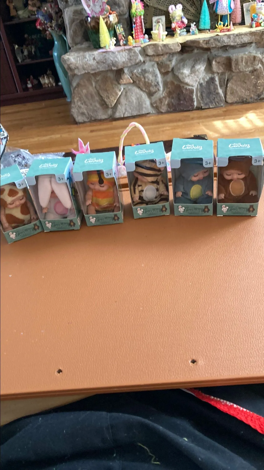 Product image for Doll Lovely- Pick 1--6 different ones giraffe rabbit bumblebee tiger dragon bear jointed 4"