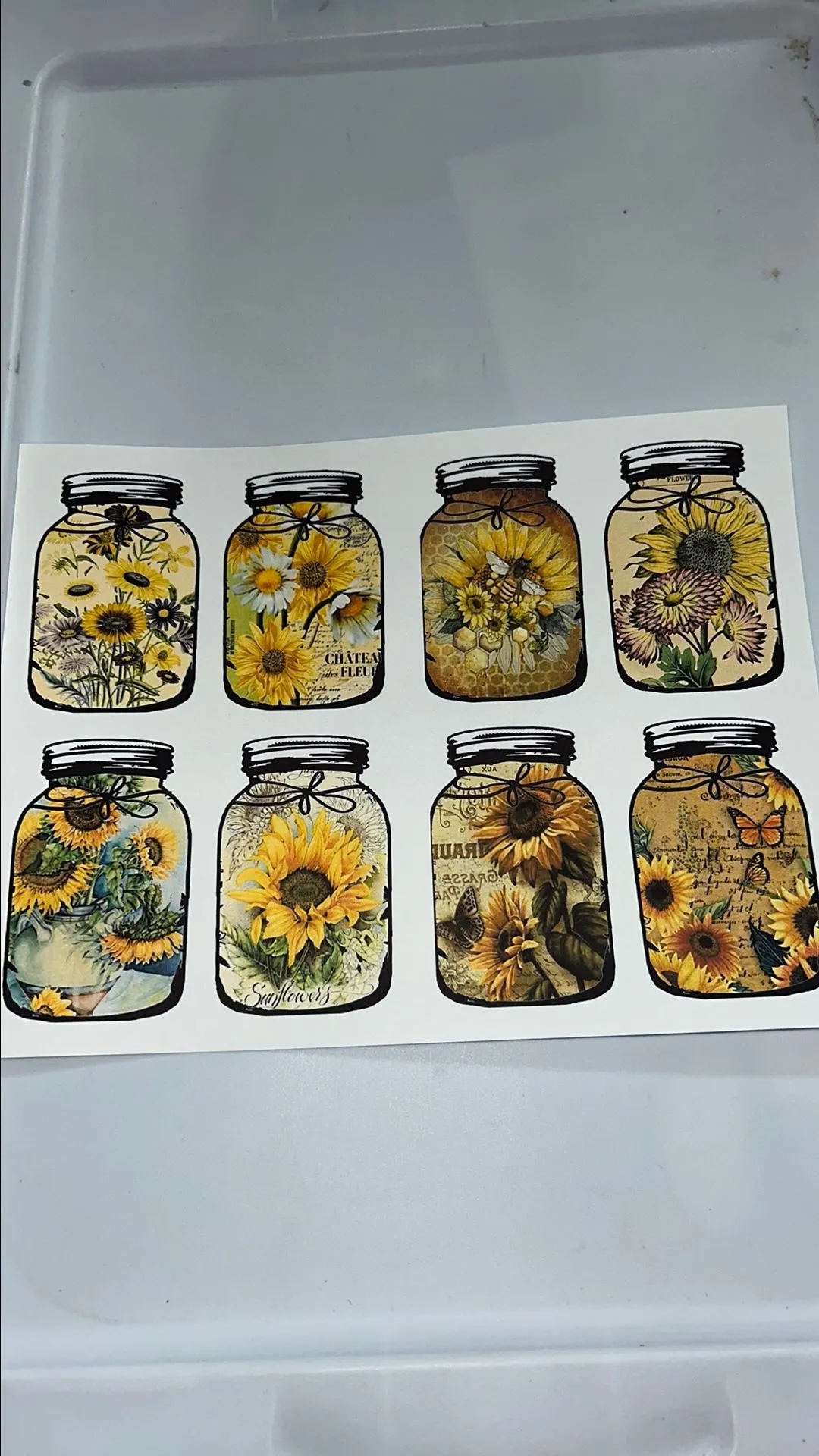 Product image for Flower Mason Jar Printable #17
