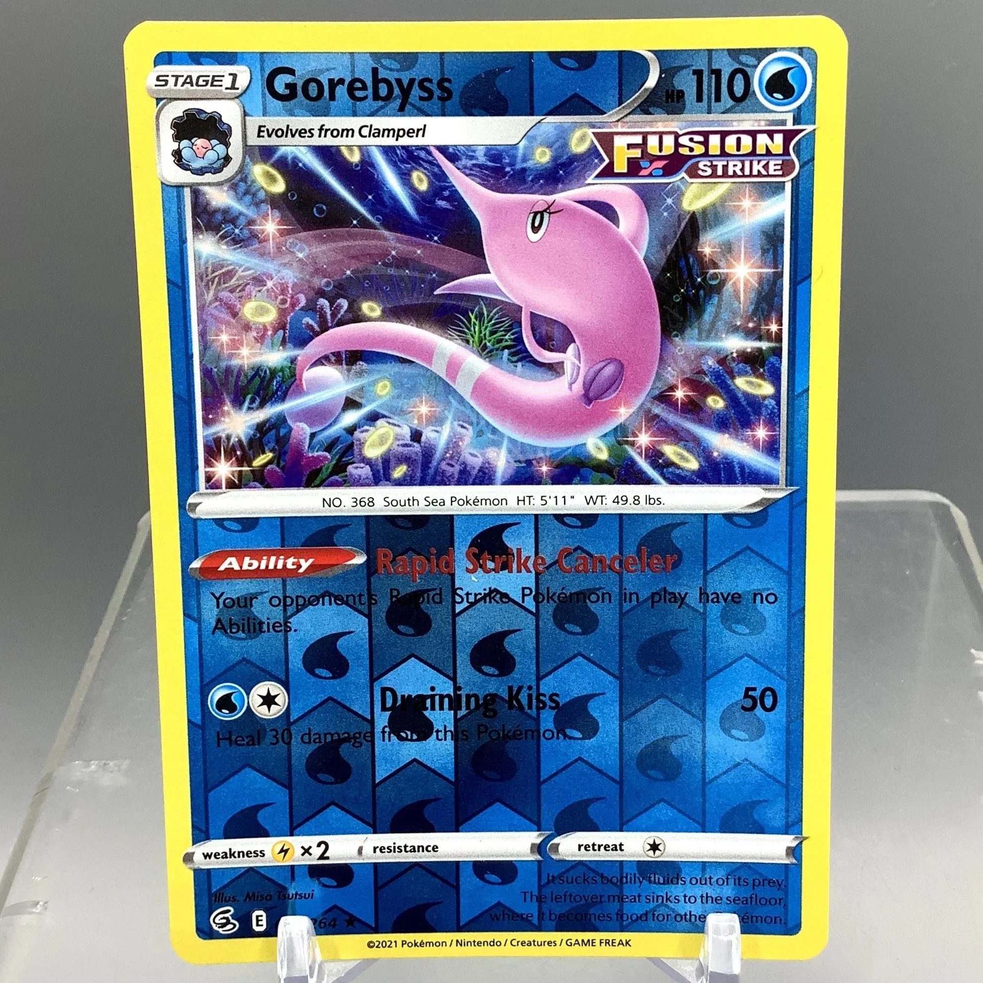 2021 Pokemon TCG Sword & Shield Fusion Strike Series Gorebyss Reverse Holo  Card  Whatnot: Shop, Sell, Connect
