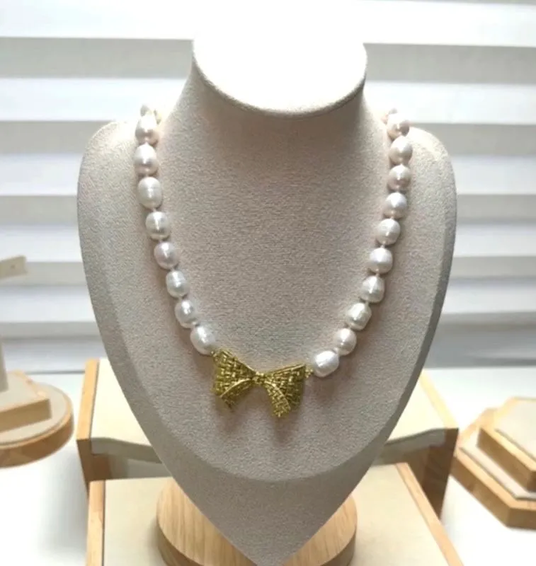 Product image for New Kate Spade Wrapped In A Bow Pearl Necklace MSRP $178