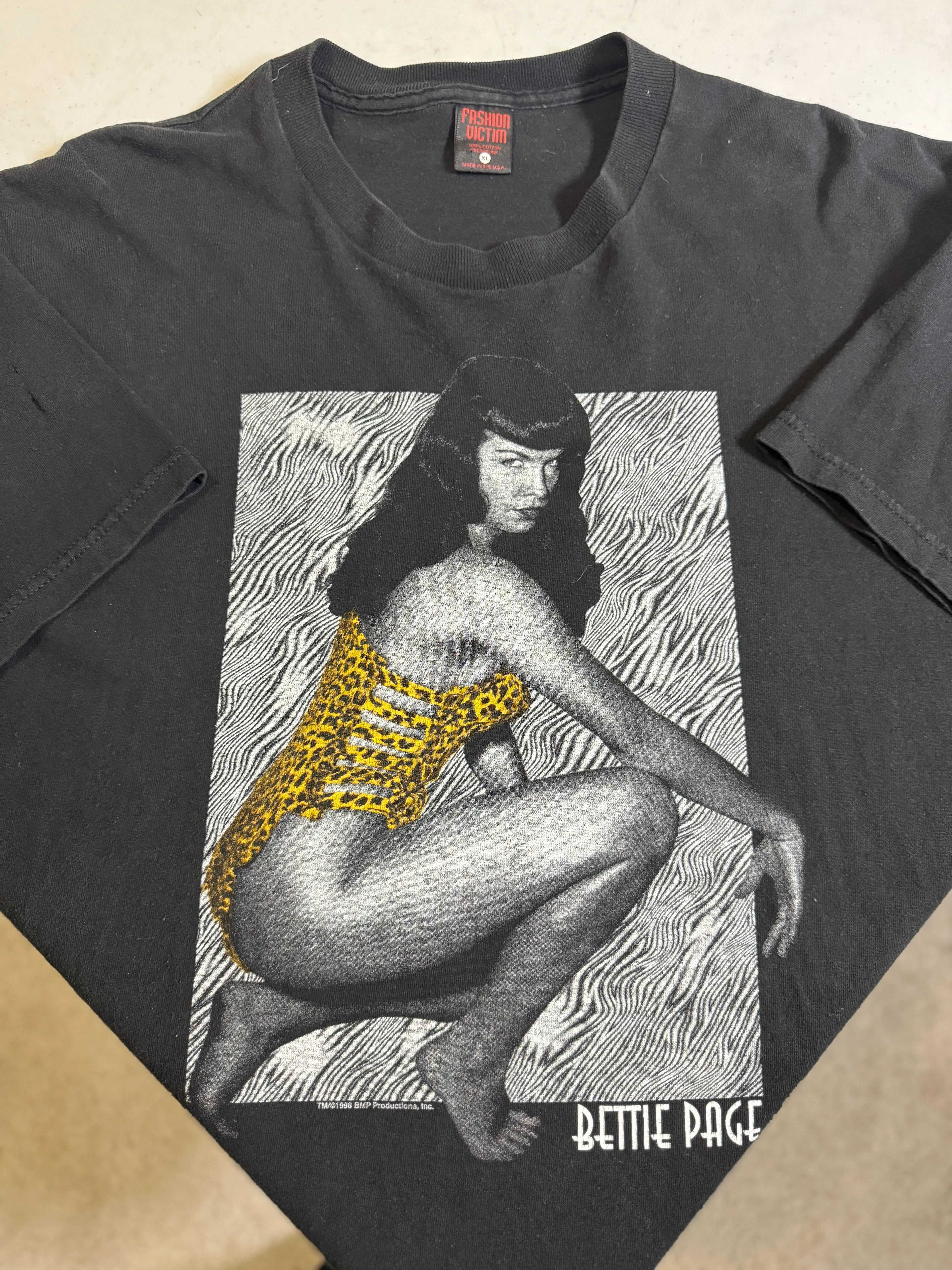 Product image for Vtg Fashion Victim Betty Page 98' (23w x 30l)