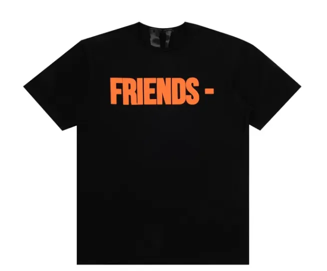 Product image for Vlone Orange Friends Tee Black Choose M XXL