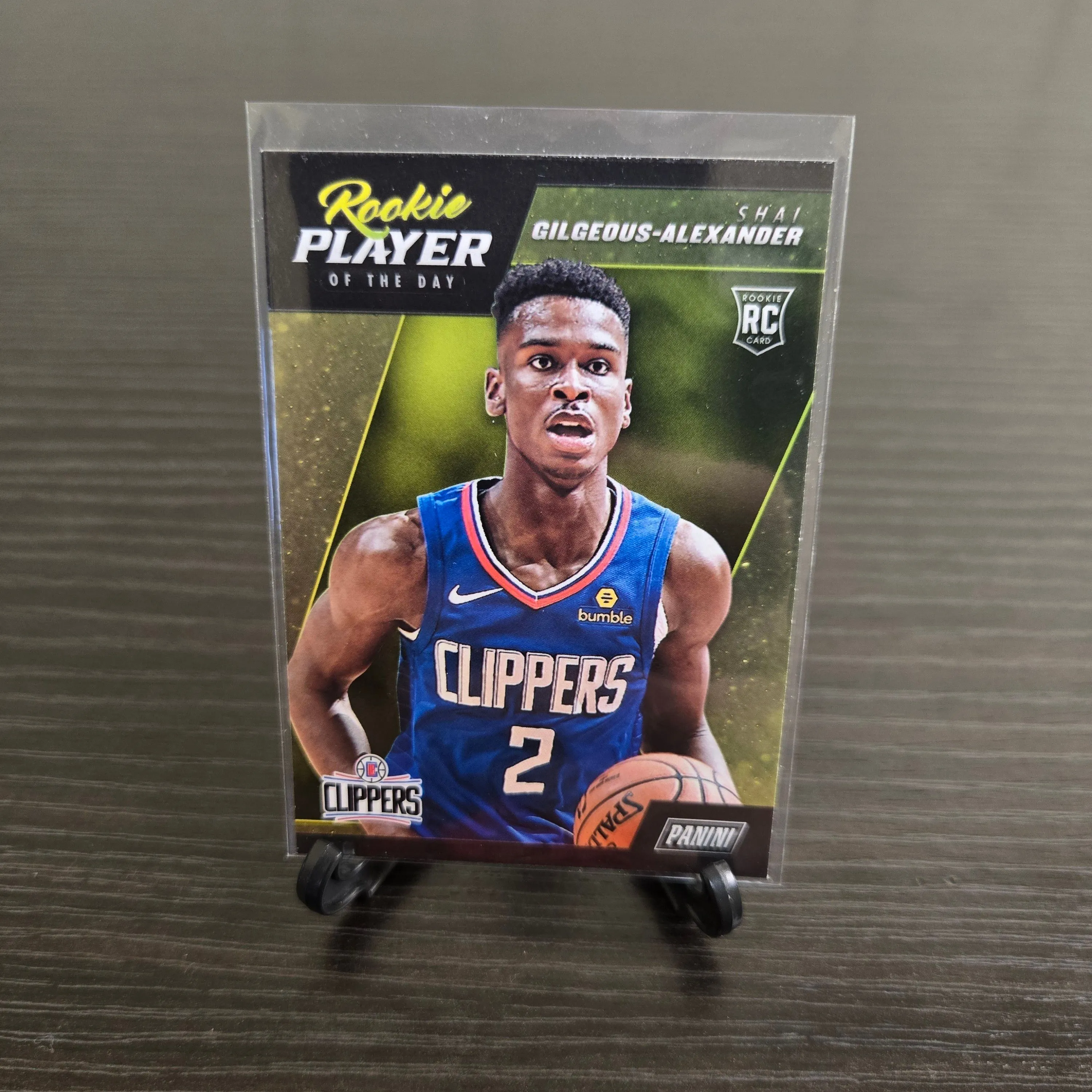 Product image for Shai Gilgeous-Alexander Rookie Clippers NBA basketball card