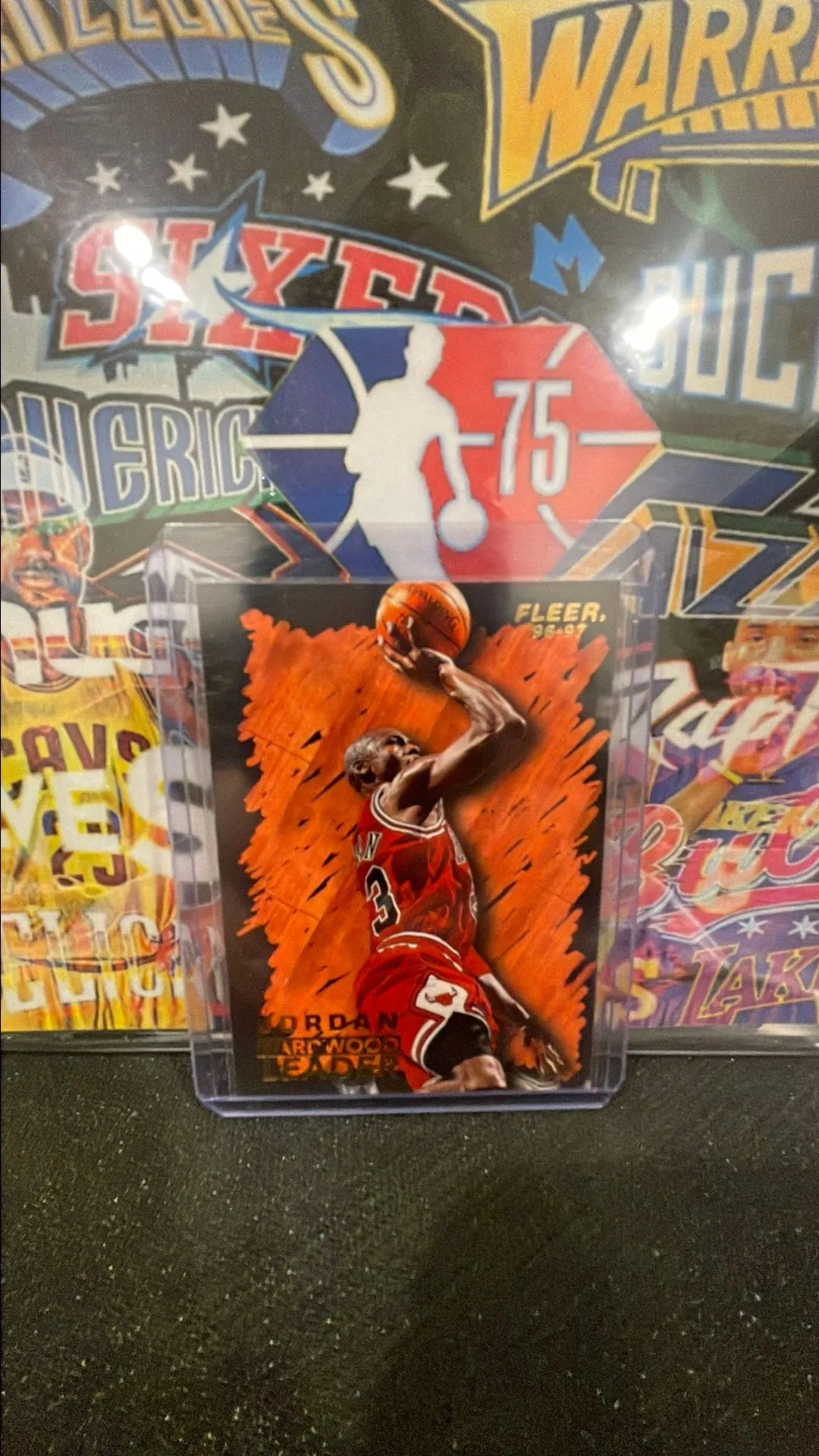 Product image for 96-97 Fleer Michael Jordan Hardwood Leader