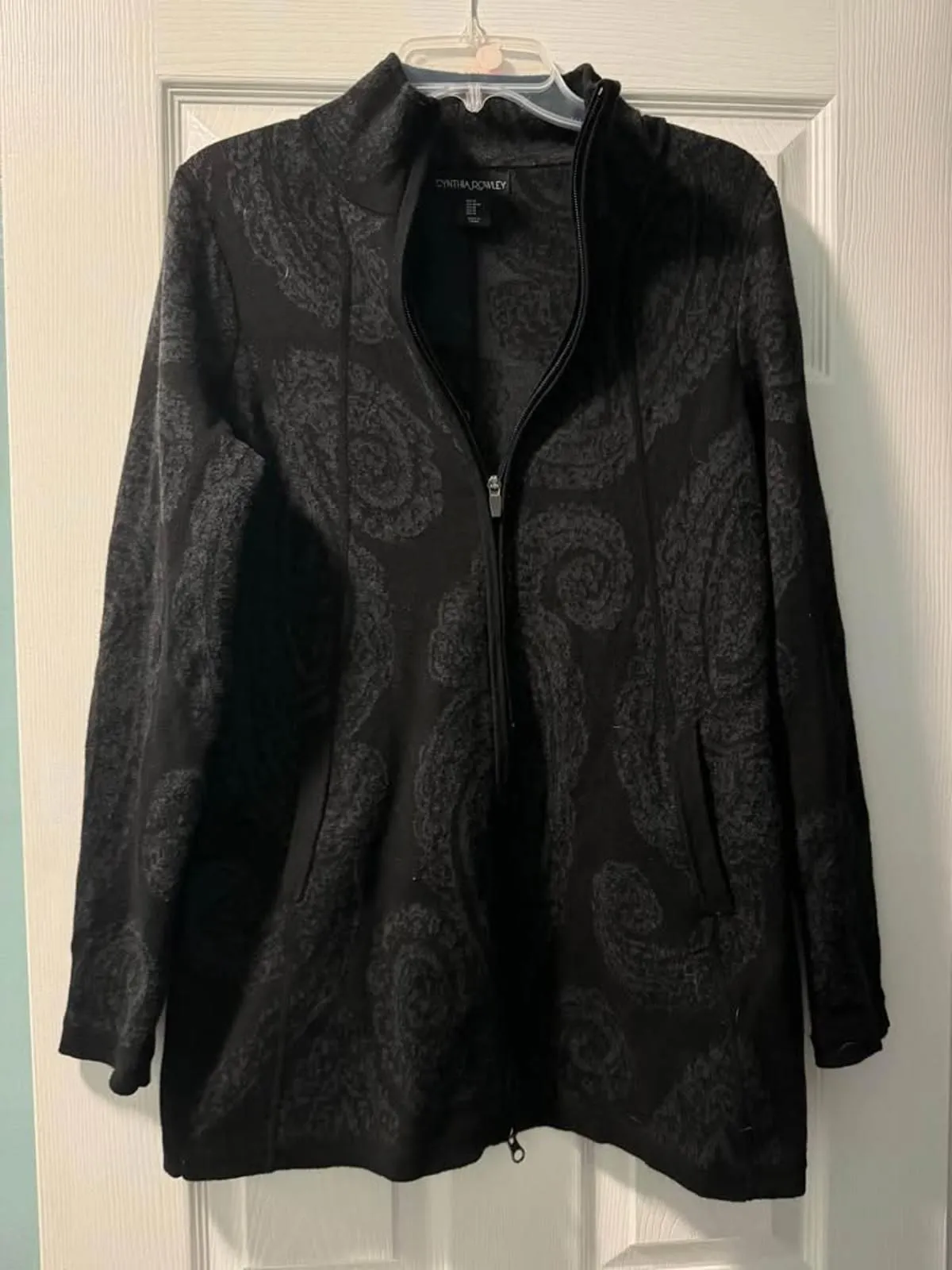 Product image for Womens Cynthia Rowley Full Zip Sweater Jacket