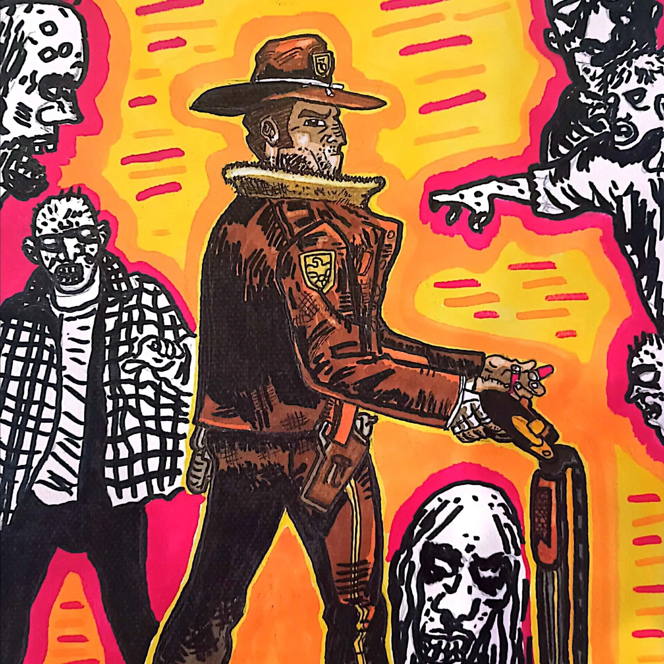 Product image for Rick Grimes Drawing