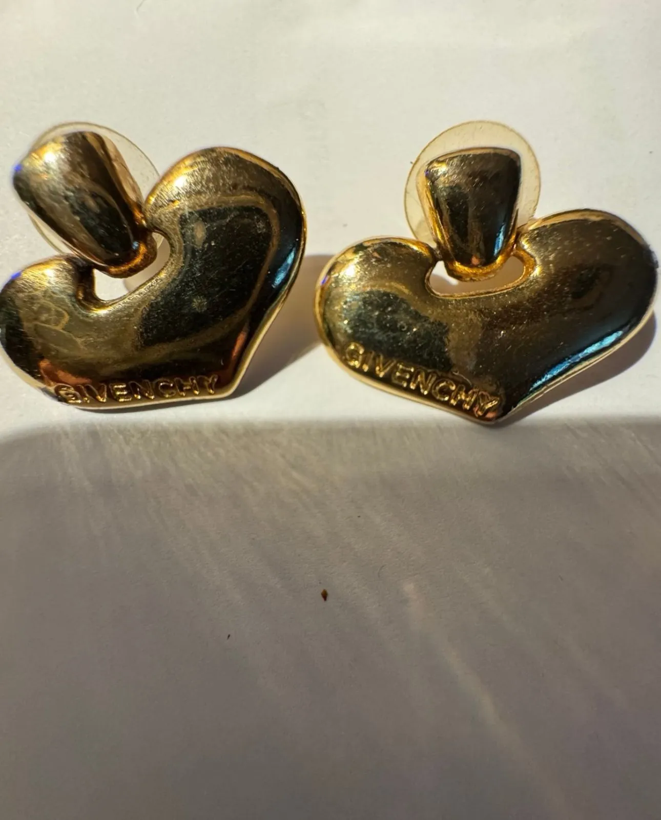 Product image for Givenchy 1980's-1990's Vintage gold plated heart logo -