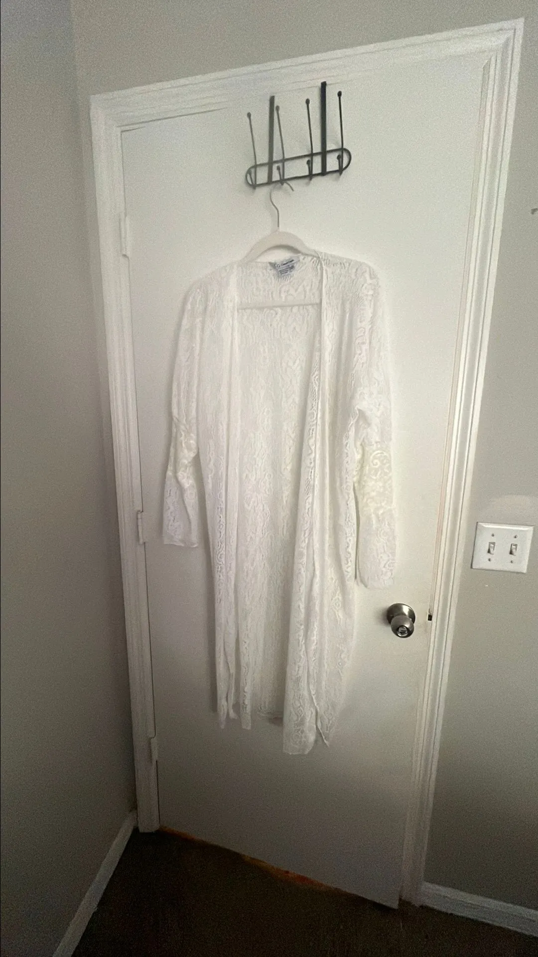 Product image for White Lace Duster Cardigan