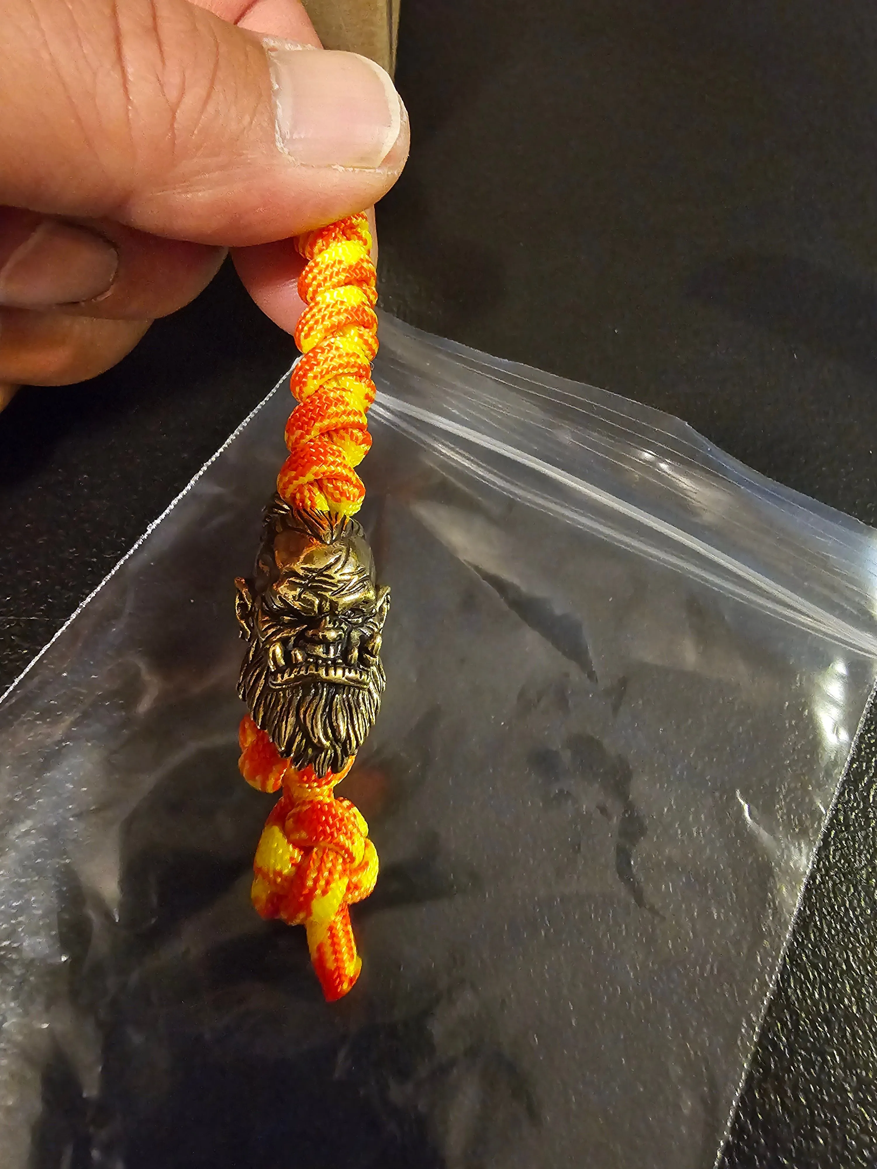 Product image for custom lanyard with orc bead