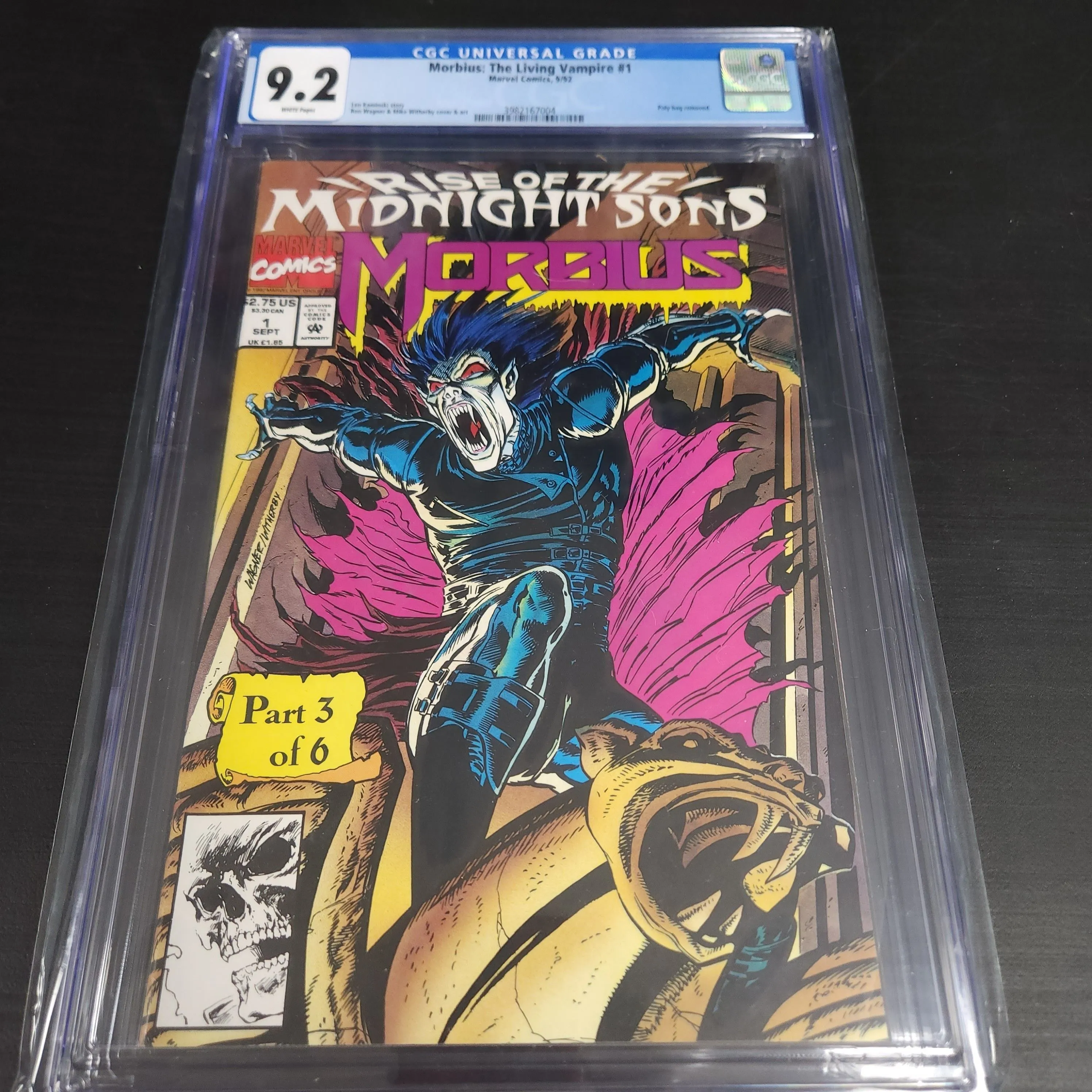 Product image for Morbius: The Living Vampire 1  CGC 9.2 1992