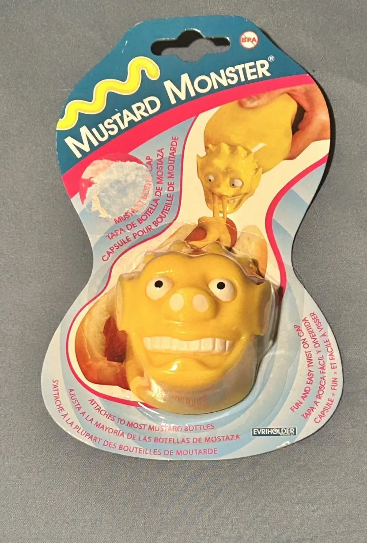 Product image for Mustard Monster Bottle Capper EVRIHOLDER Attaches To Most Mustard Bottles New