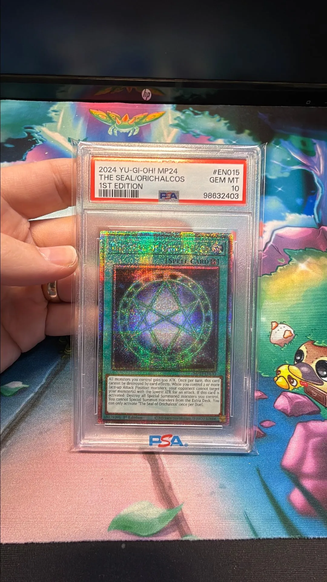 Product image for 2024 Yu-Gi-Oh! Mp24-25Th Anniversary Tin: Dueling Mirrors The Seal/Orichalcos 1St Edition PSA GEM MT