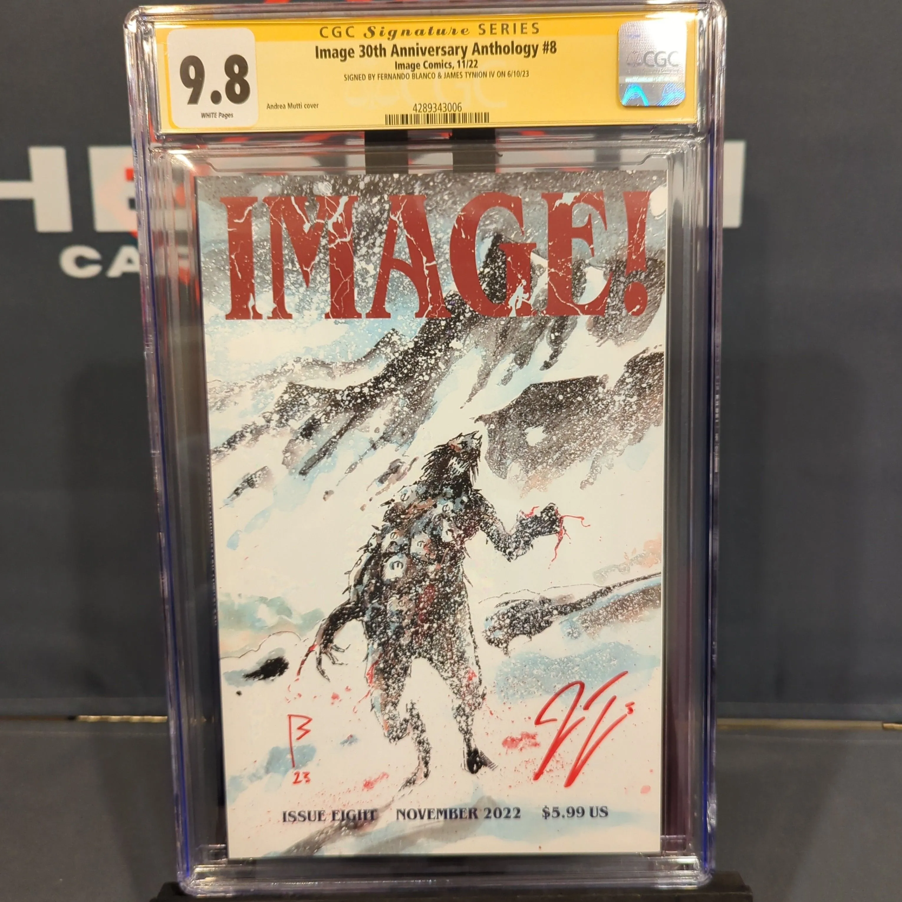 Product image for Image 30th Anniversary Anthology 8  CGC 9.8 2022 🔥 DOUBLE SIGNED🔥 1st W0RLDTR33🔥