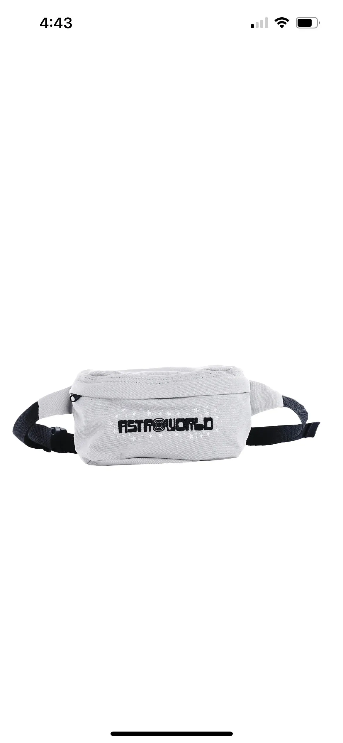 Product image for Grey Astroworld Fanny Pack