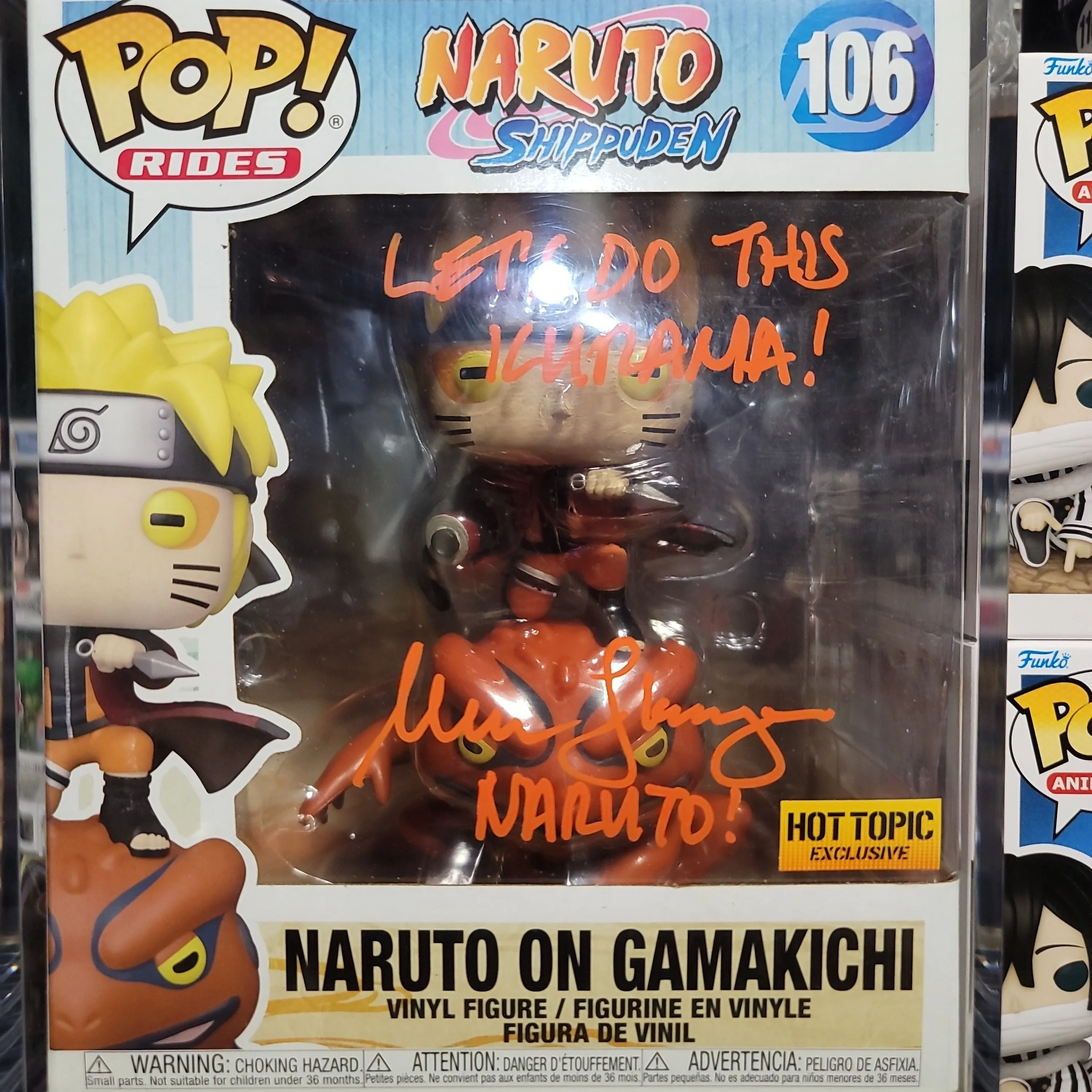 Product image for NARUTO ON GAMAKICHI SIGNED