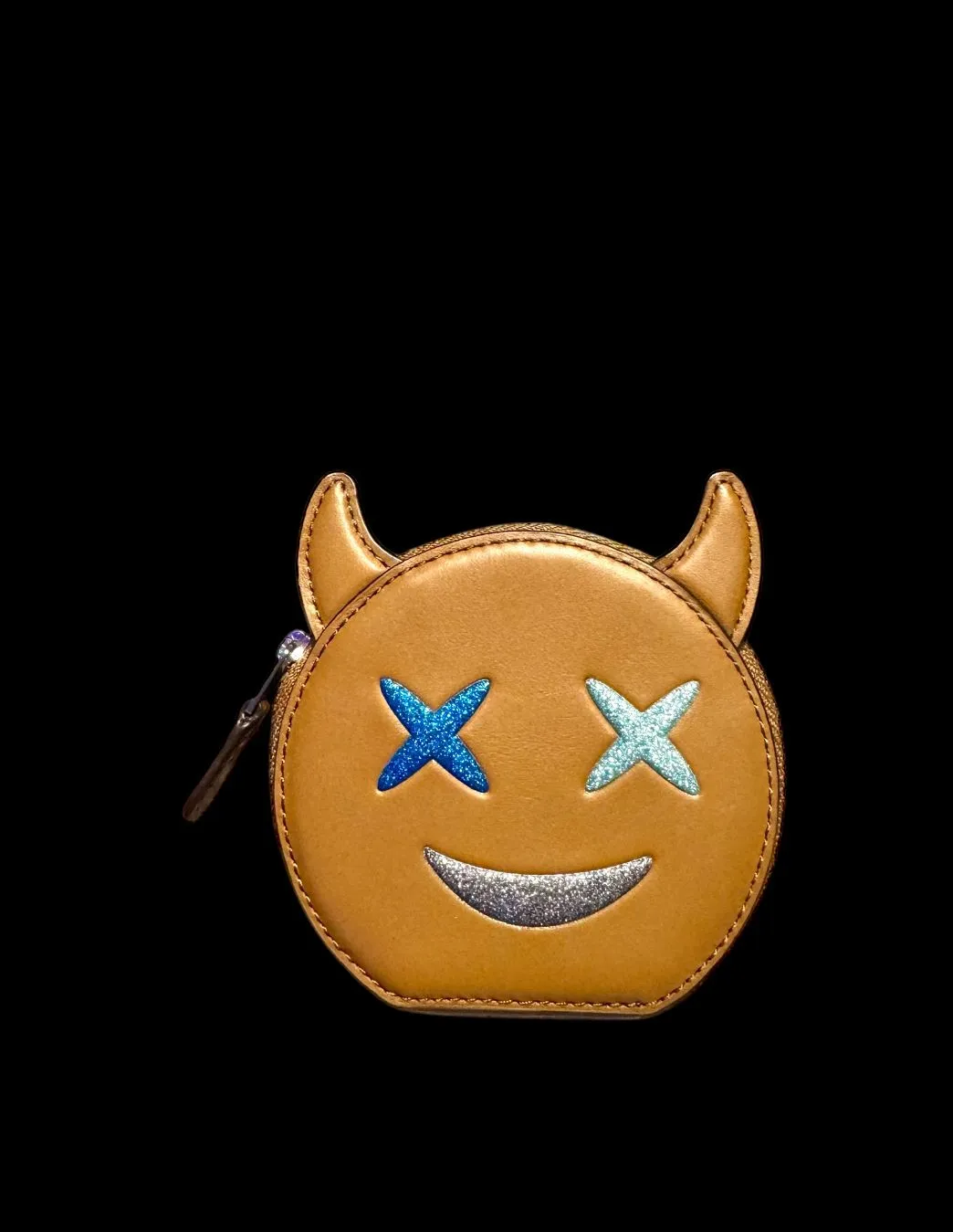Product image for #6 Coach emoji face coin purse