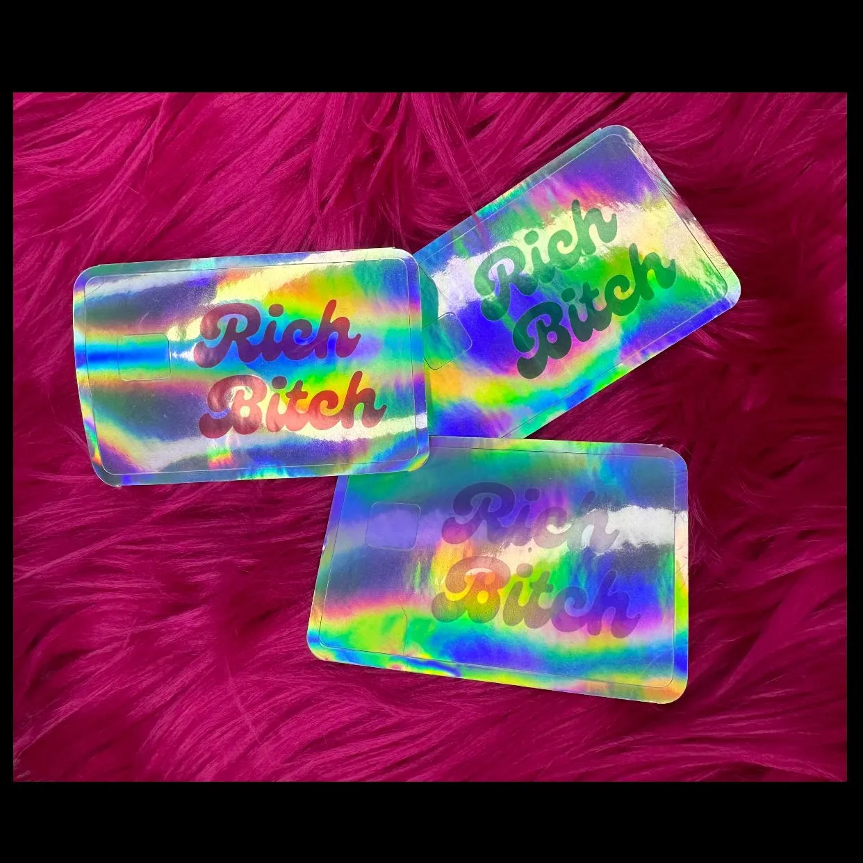Product image for Cupkake’s Closet - Credit Card Skins - 3 Pack: Rich Bitch