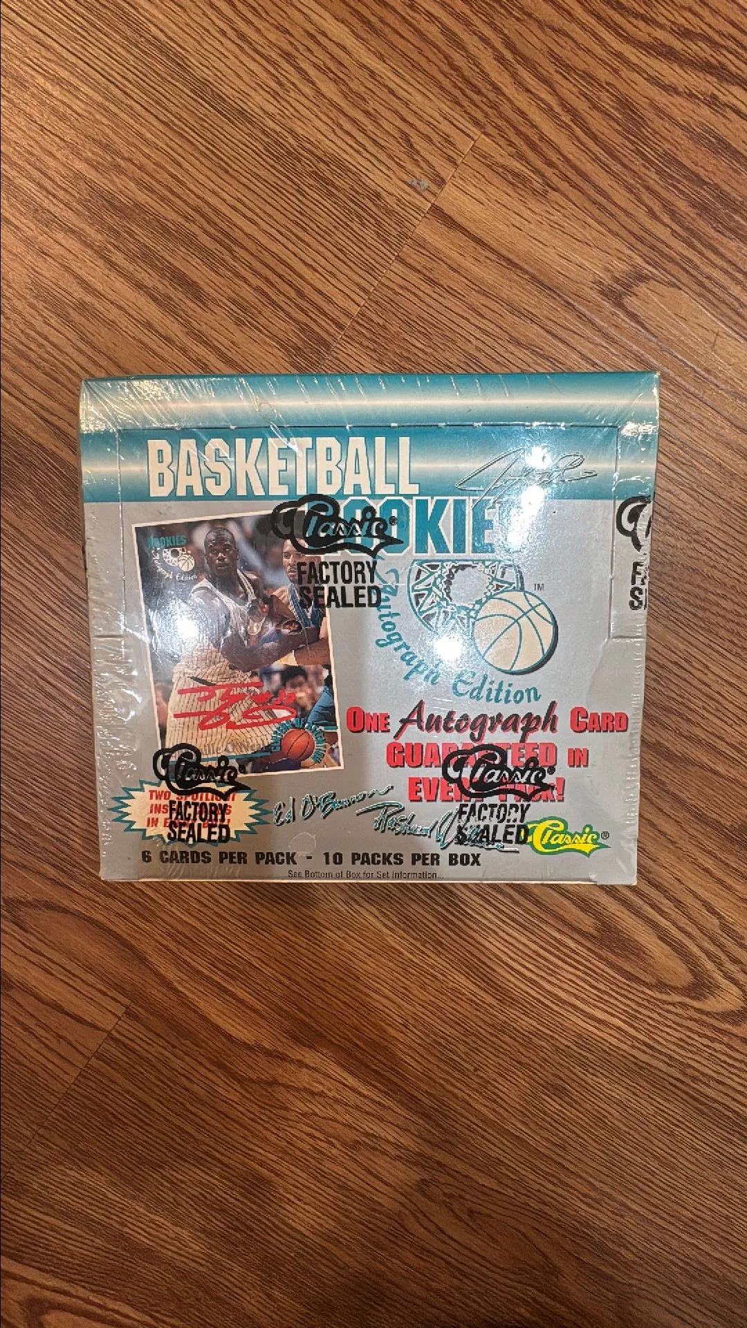 Product image for Basketball rookies- 1 auto per pack (10 autos) 1995