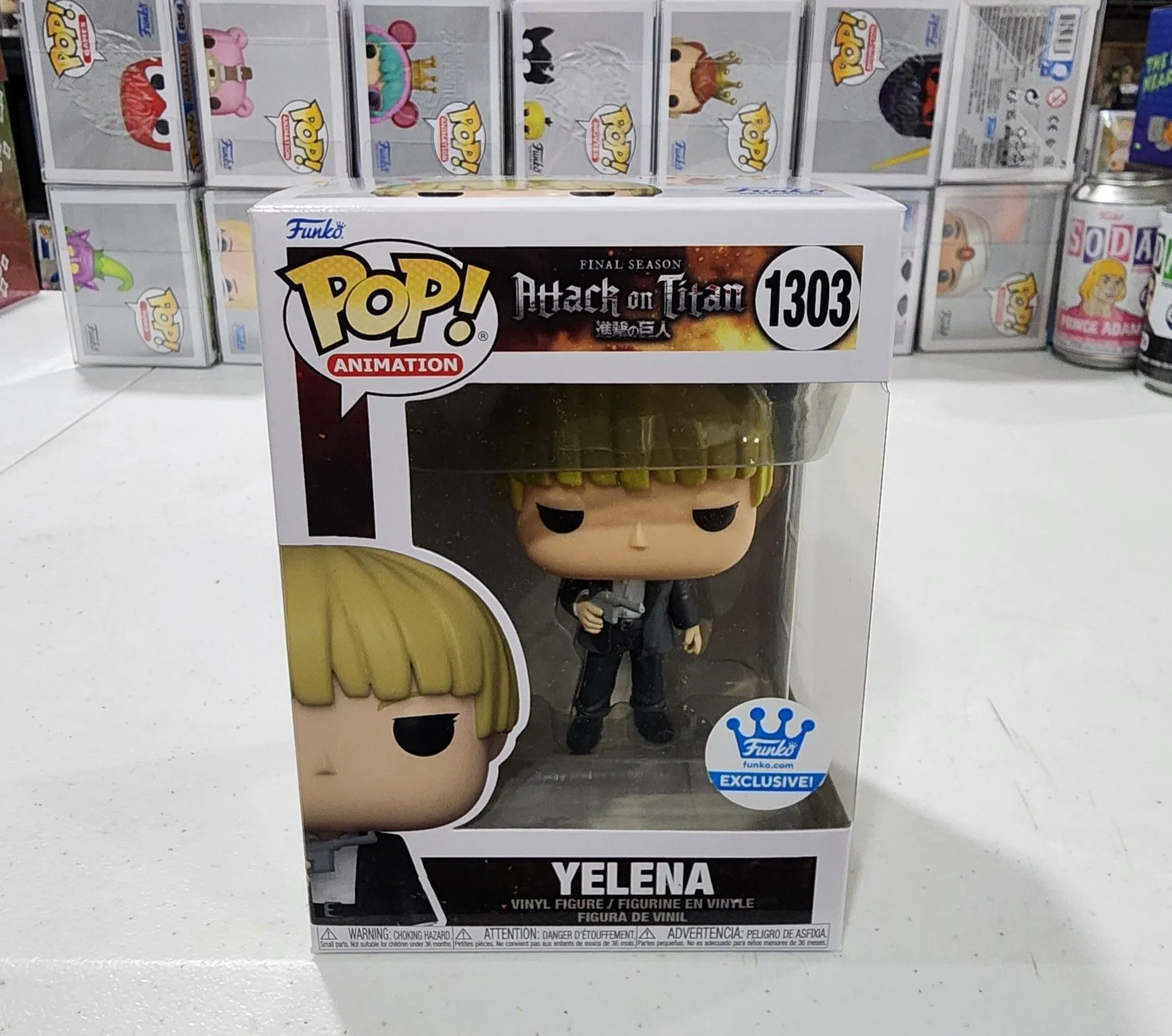 Product image for Funko Pop Attack On Titan Final Season Yelena Funko Shop Exclusive # 1303