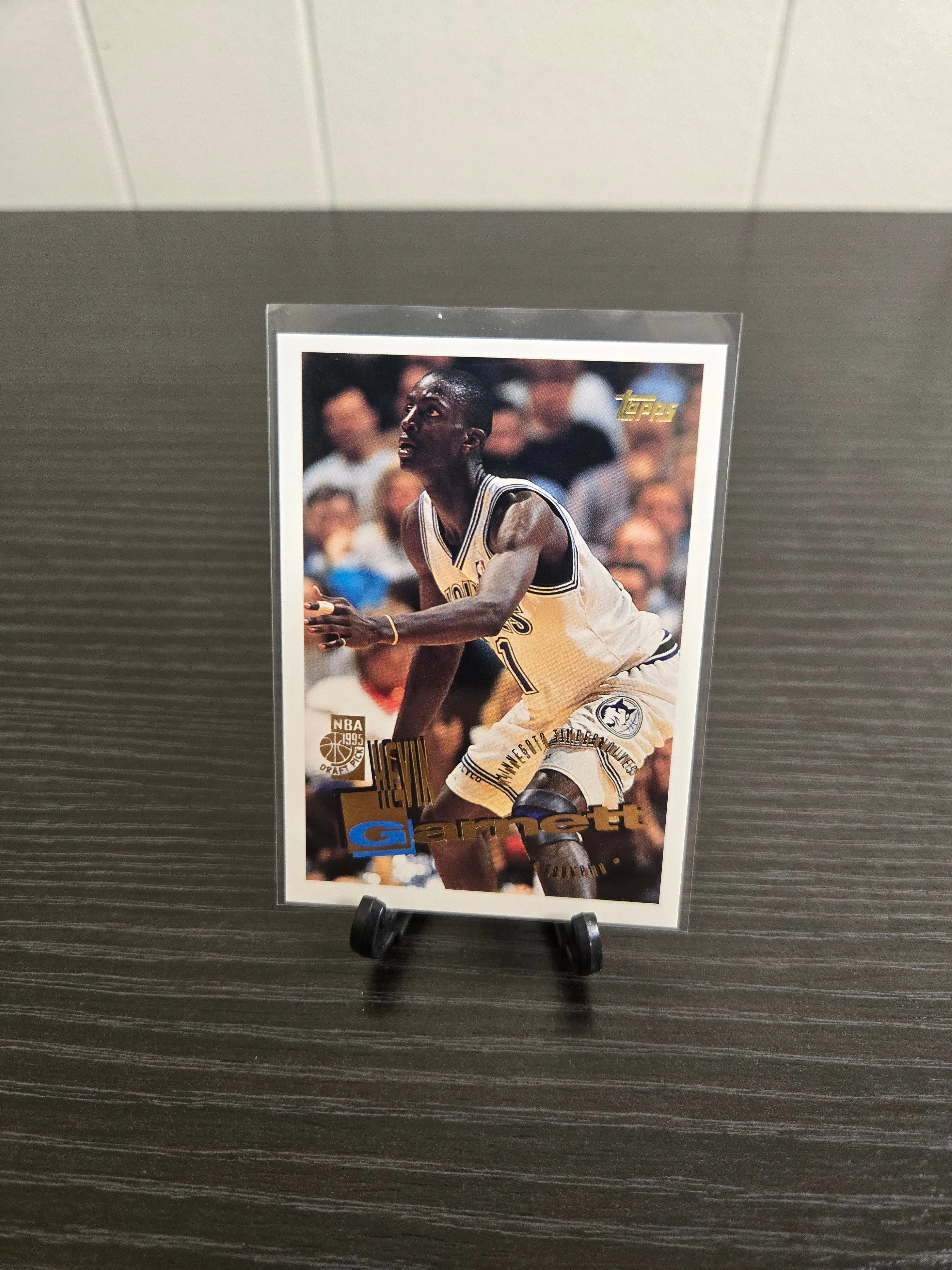 Product image for Kevin Garnett Rookie Timberwolves NBA basketball card 