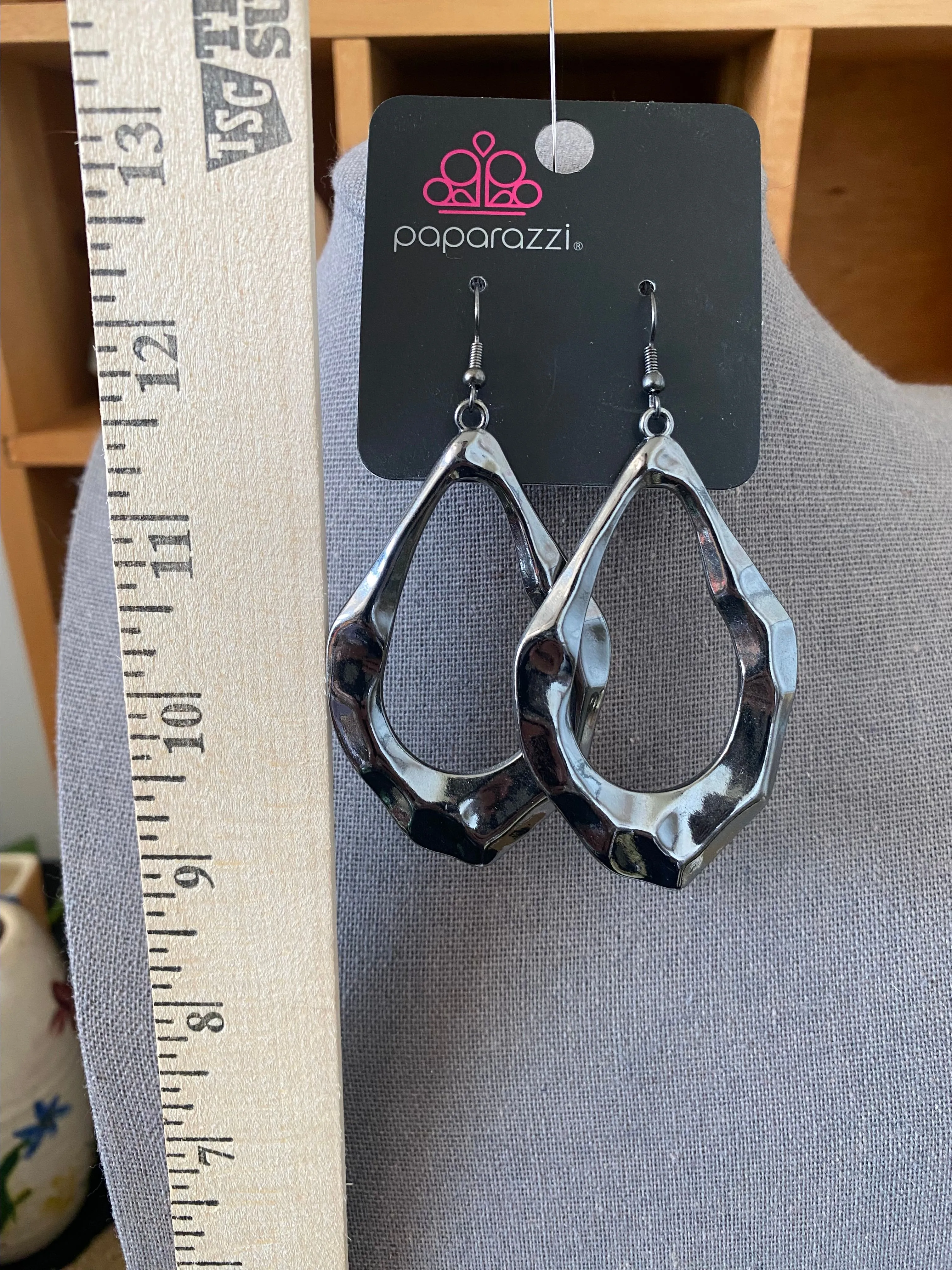 Product image for Gunmetal Colored Earrings