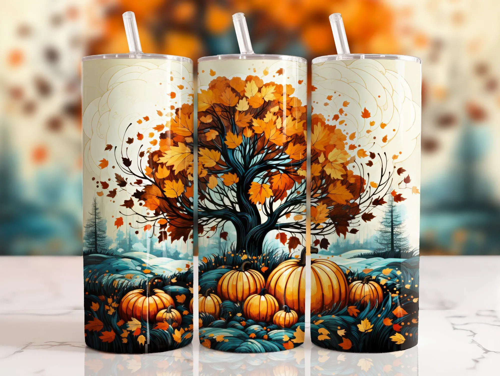 Product image for Fall Leaves 20oz tumbler